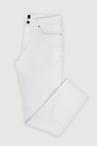 Pique White Gabardine Pant