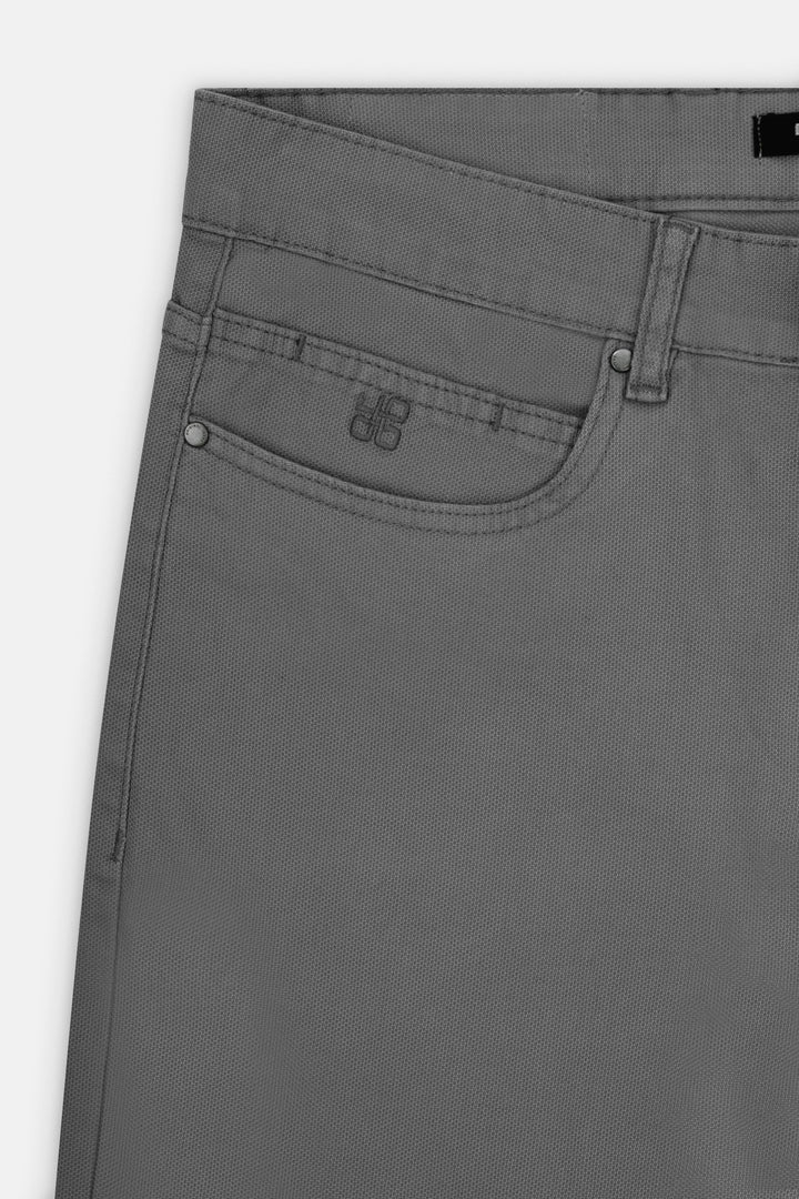 Dark Gray Gabardine Pant - 3