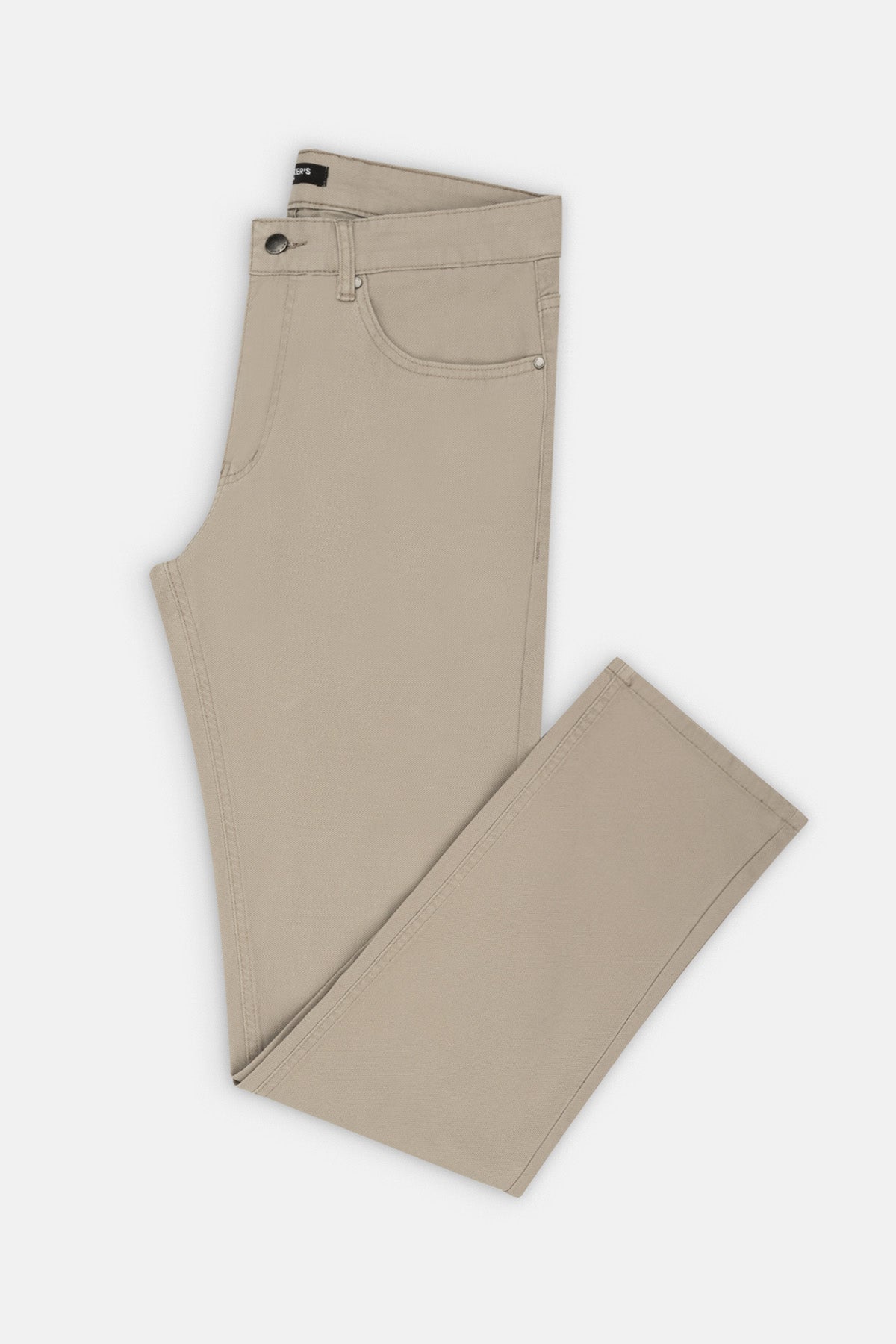 Dark Beige Gabardine Pant - 1