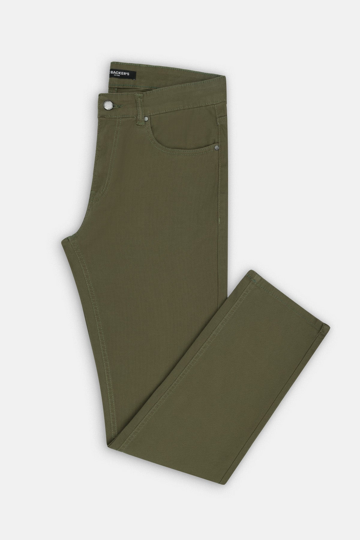 Dark Green Gabardine Pant