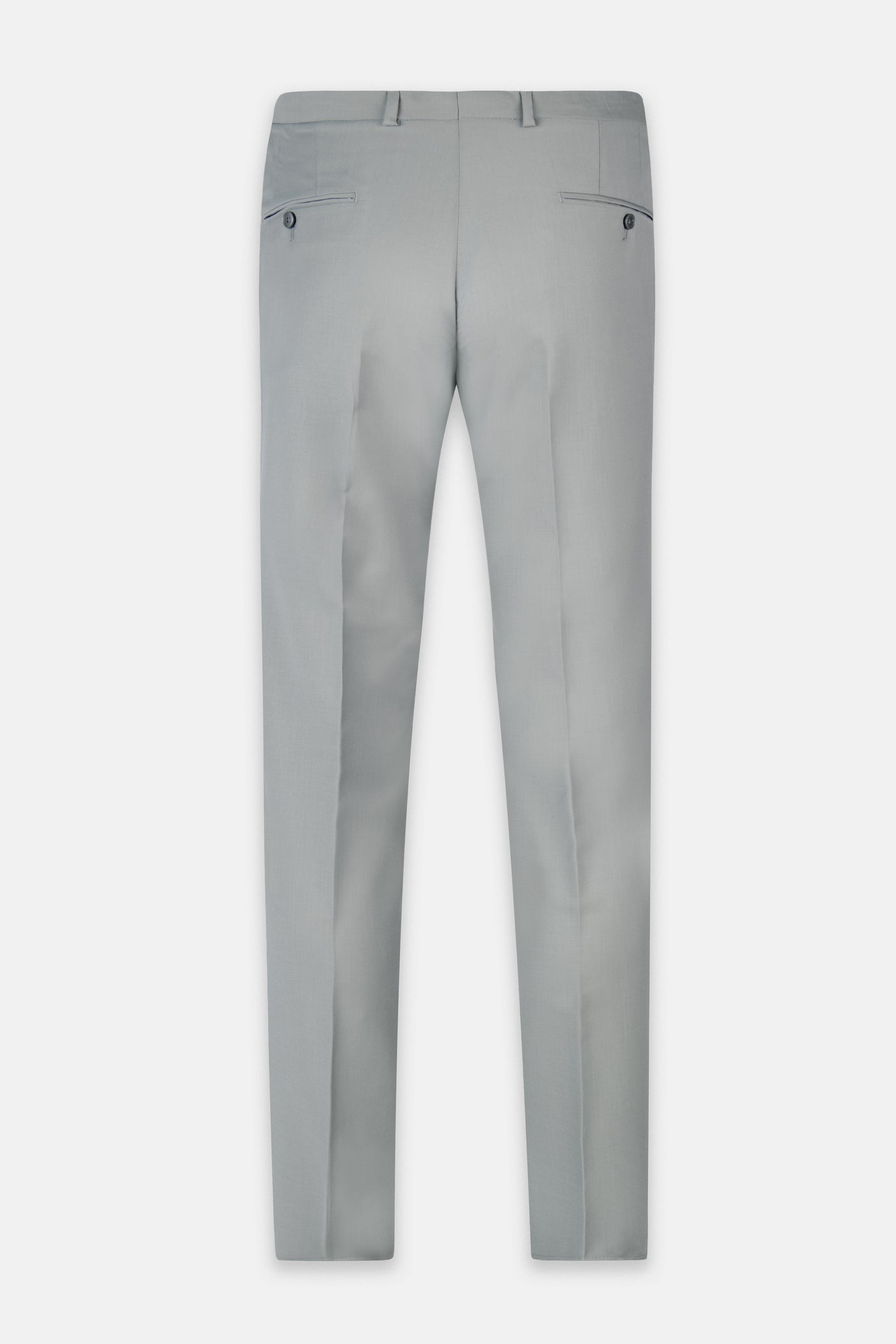 Laced-Up Flat front Gray Chino smart casual trouser