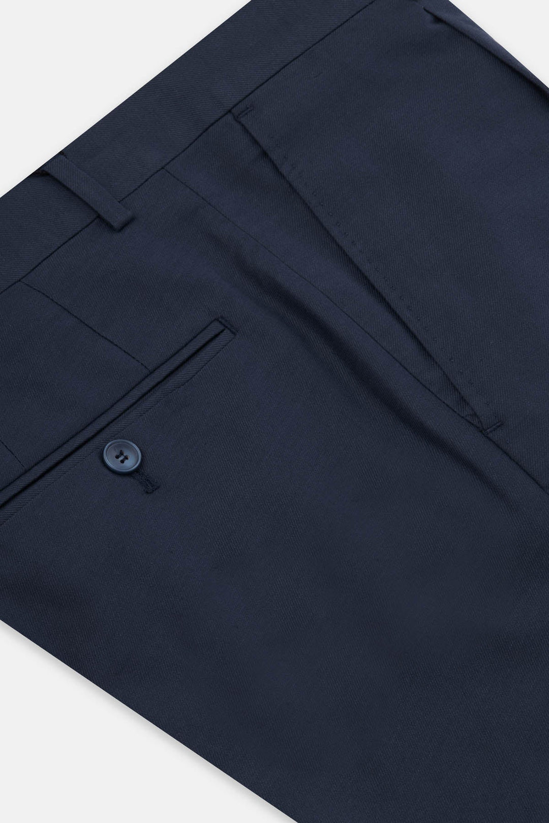 Twill Navy Chino Classic Pant - 3