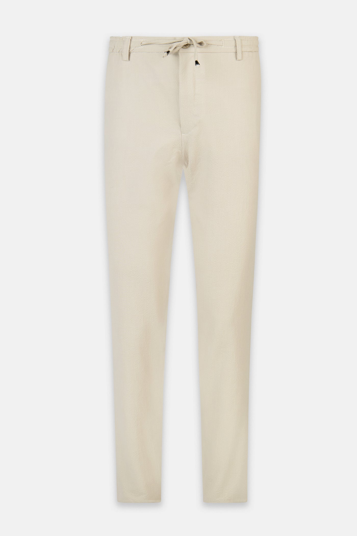 Laced-Up Light Beige Chino smart casual trouser