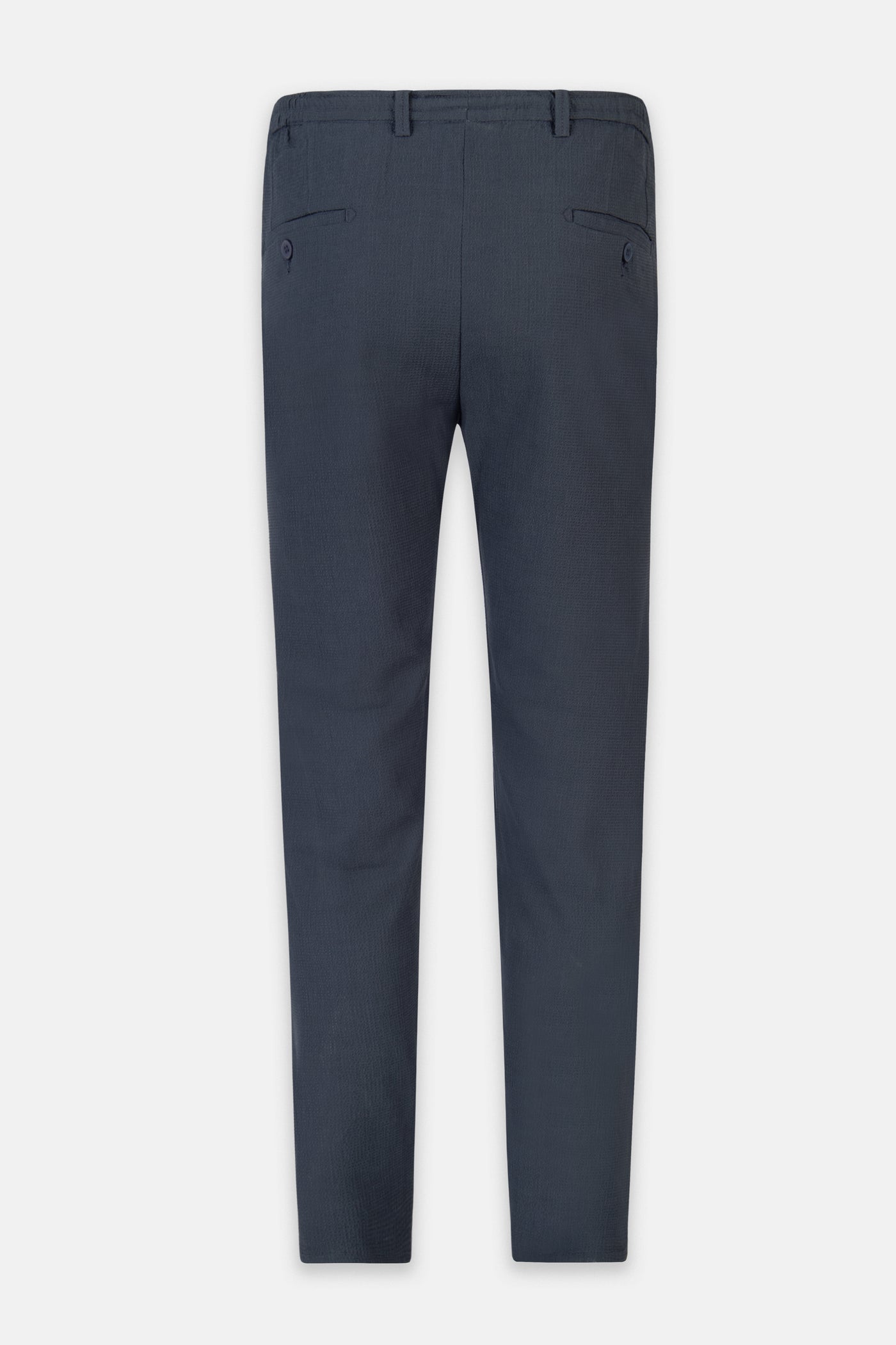 Laced-Up Dark Navy Chino smart casual trouser