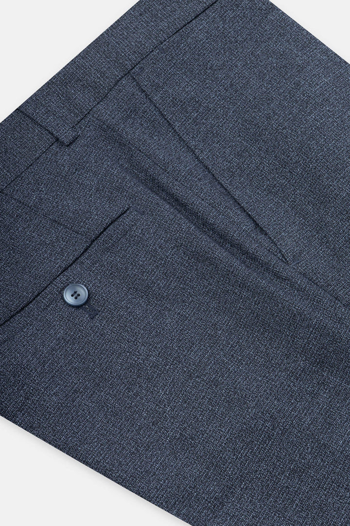 Jacquard Navy Classic Pant - 3