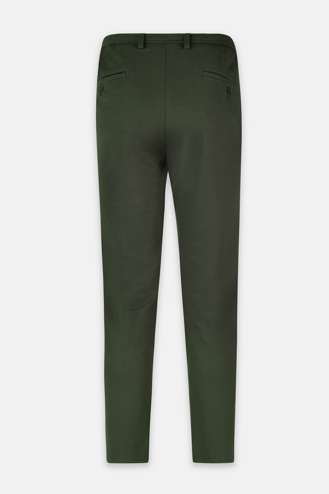 Laced-Up Patterned Dark Green smart casual trouser - 6