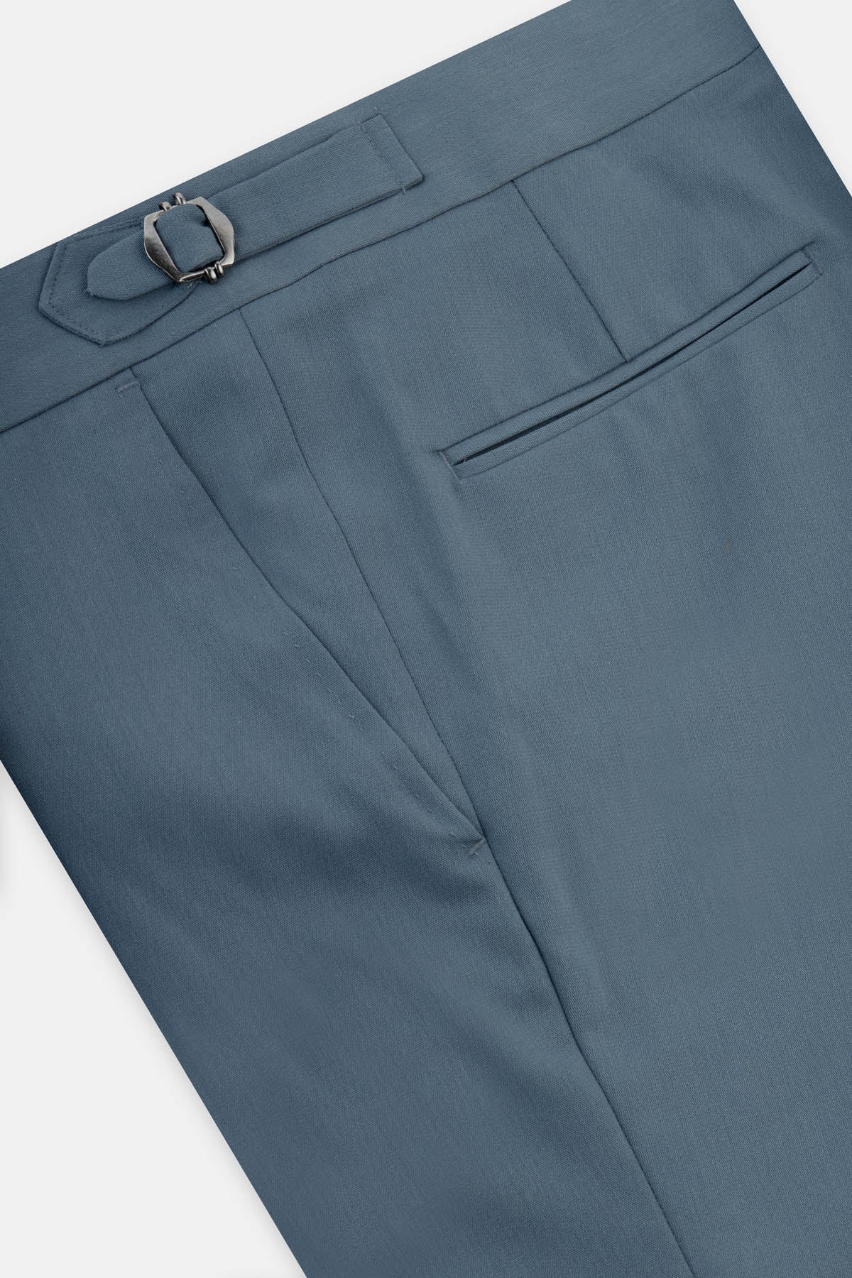 Soft Grayish Turquoise Italian Style Classic Pant