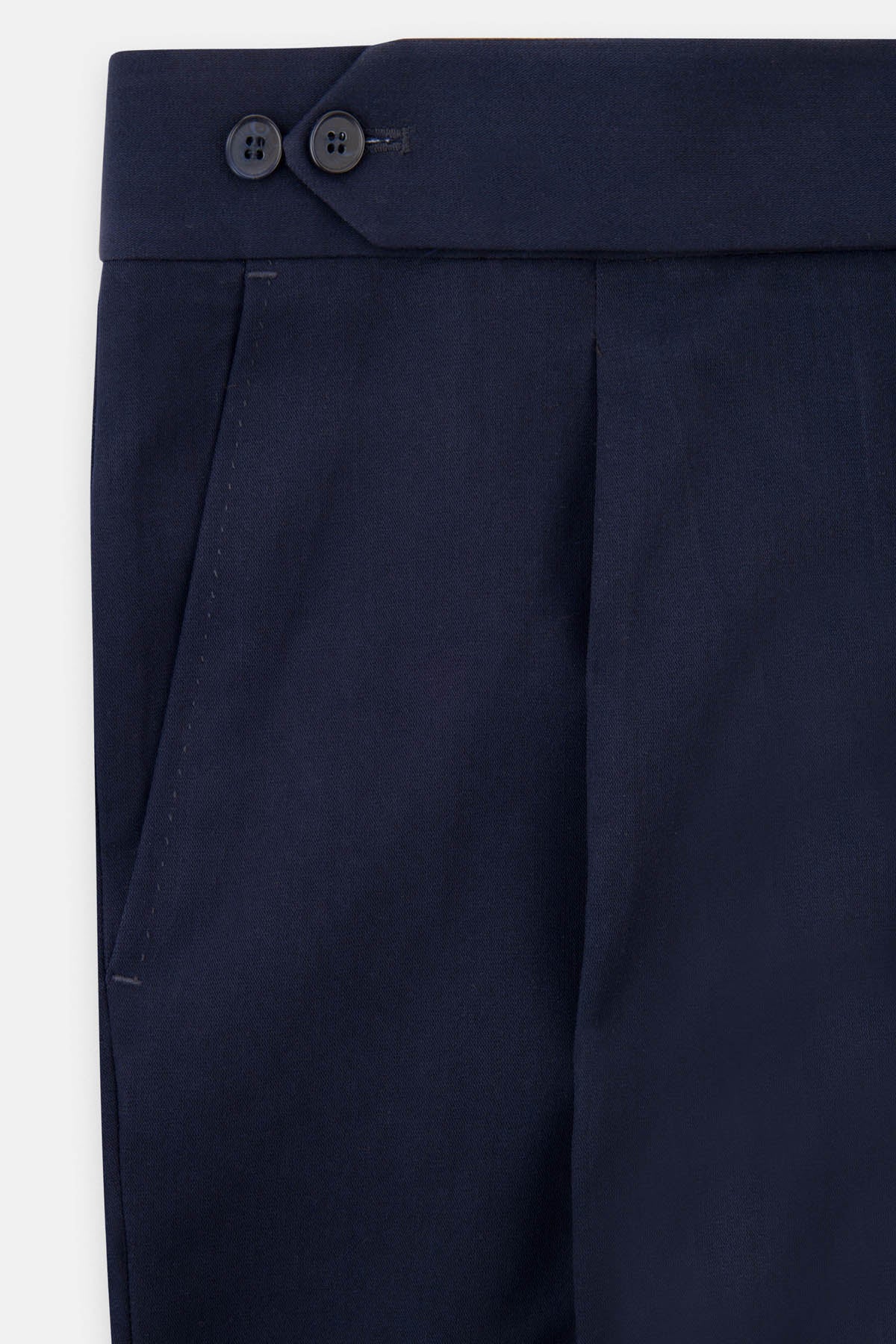 Soft Navy Italian Style Classic Pant