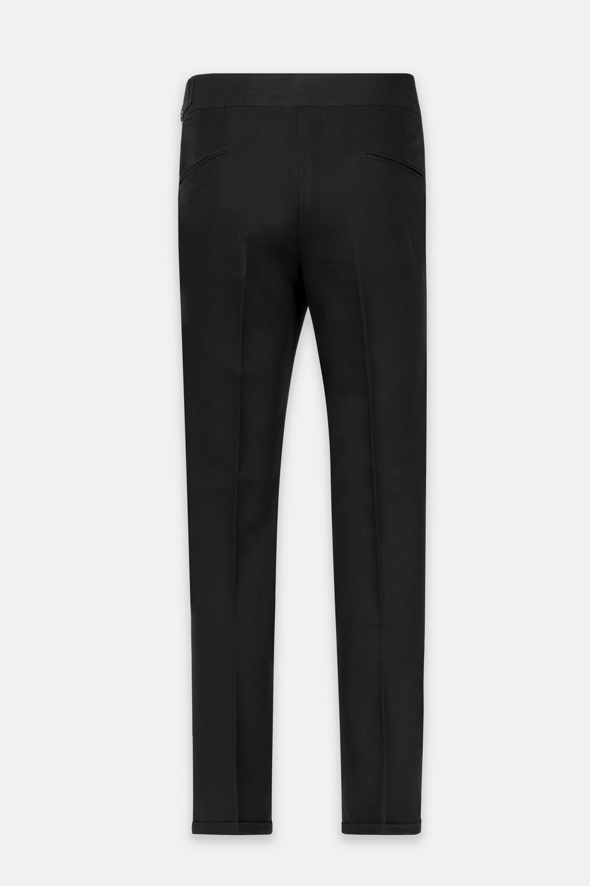 Soft Black Italian Style Classic Pant