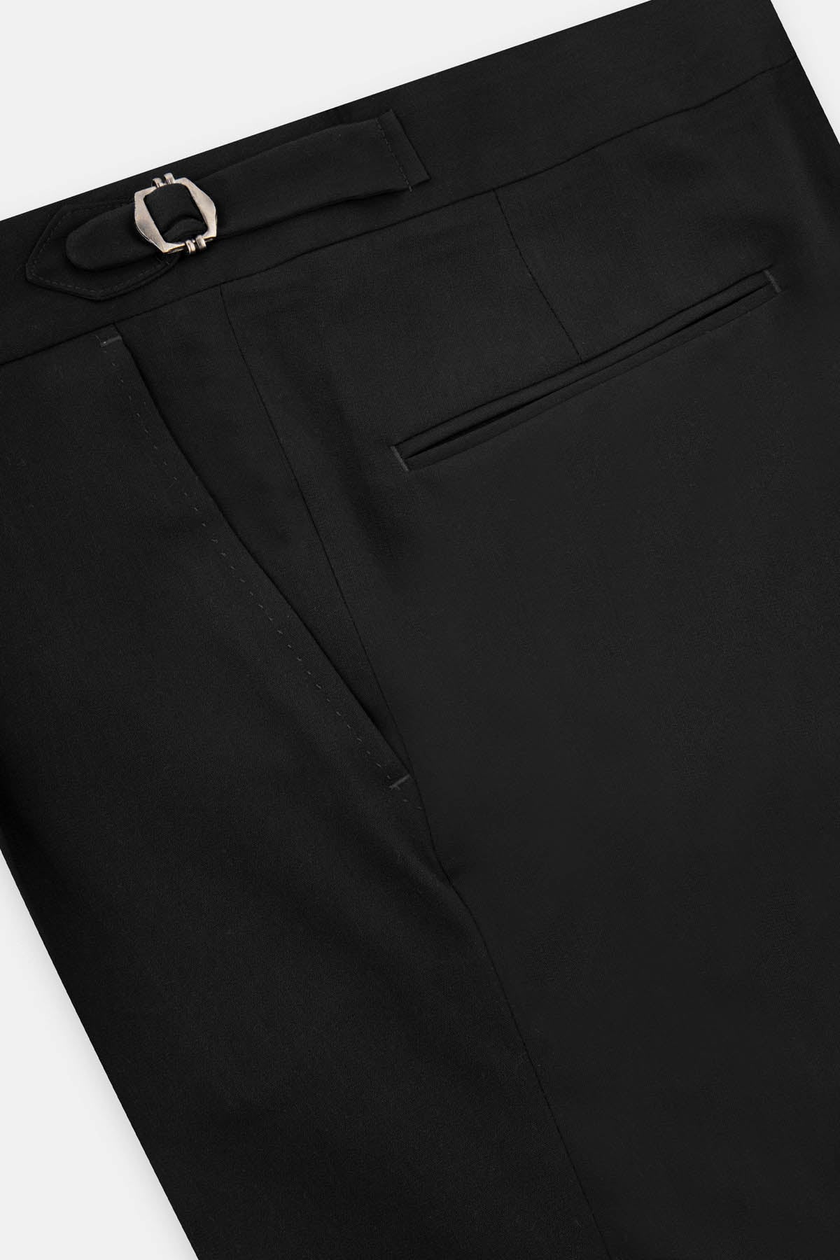 Soft Black Italian Style Classic Pant