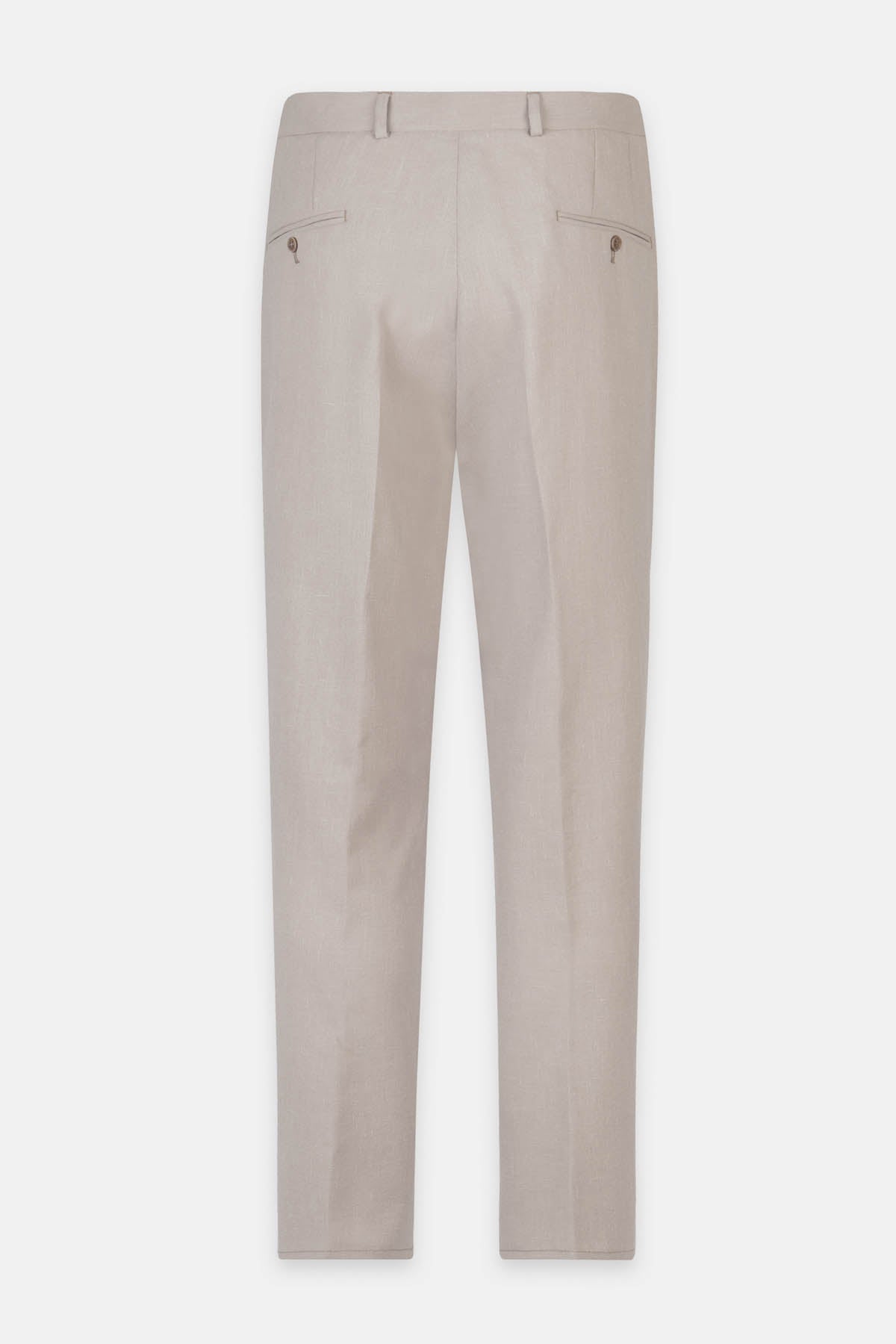 Striped Beige Chino  Linen blend Classic pant