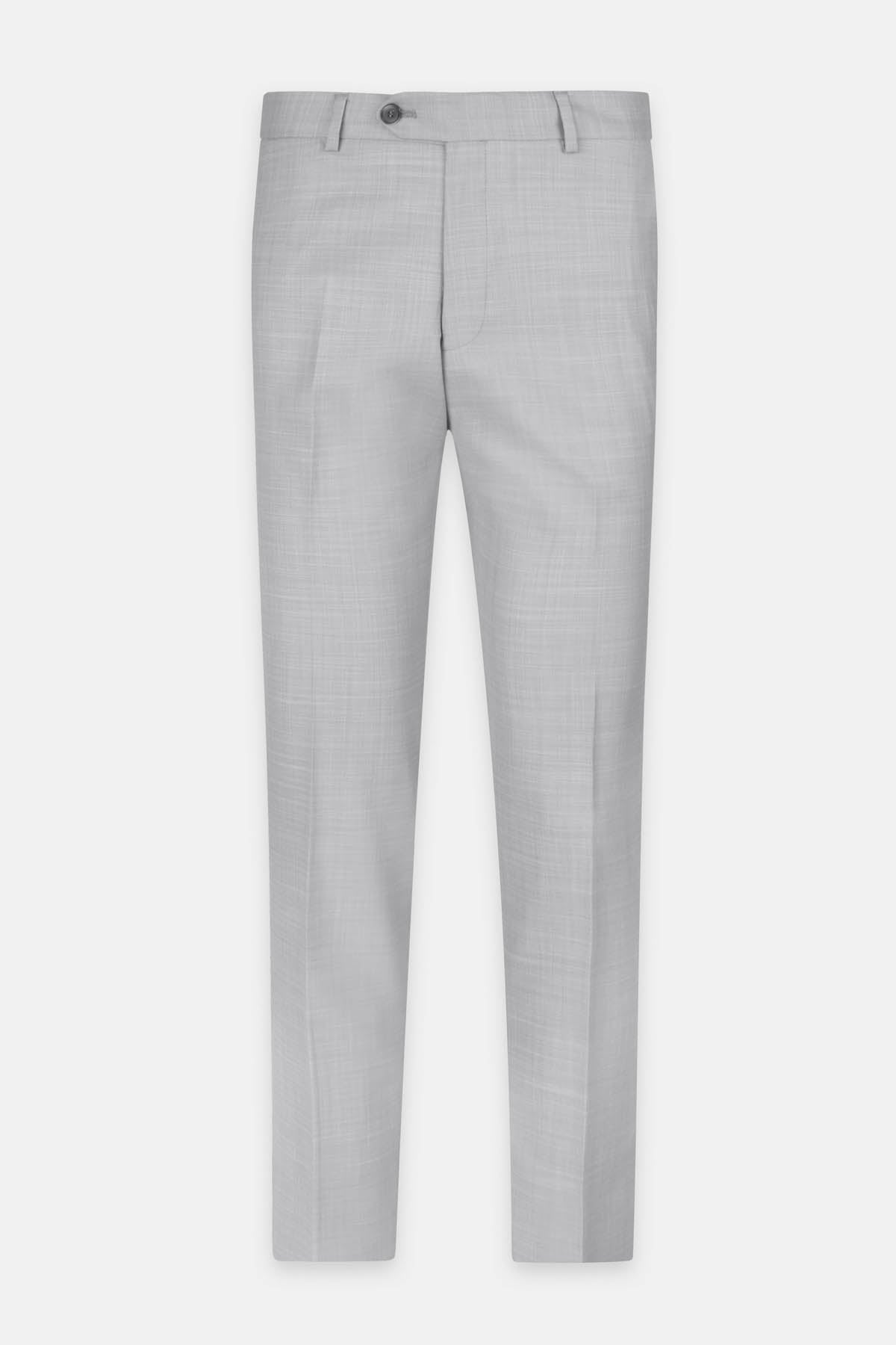 Patterned Light Gray Chino Classic pant