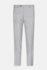 Patterned Light Gray Chino Classic pant - 1