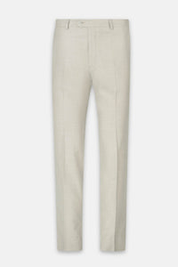 Patterned Light Beige Chino Classic pant - 1