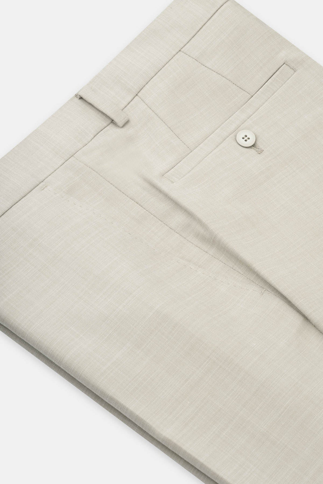 Patterned Light Beige Chino Classic pant - 4