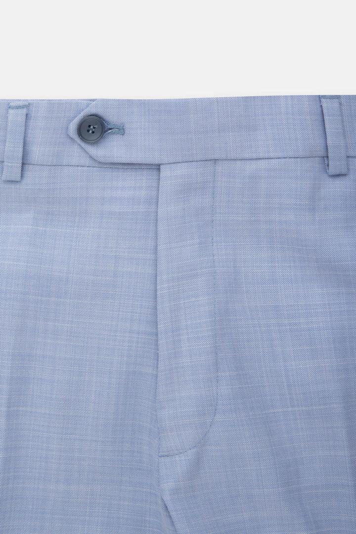 Patterned Light Blue Chino Classic pant - 2
