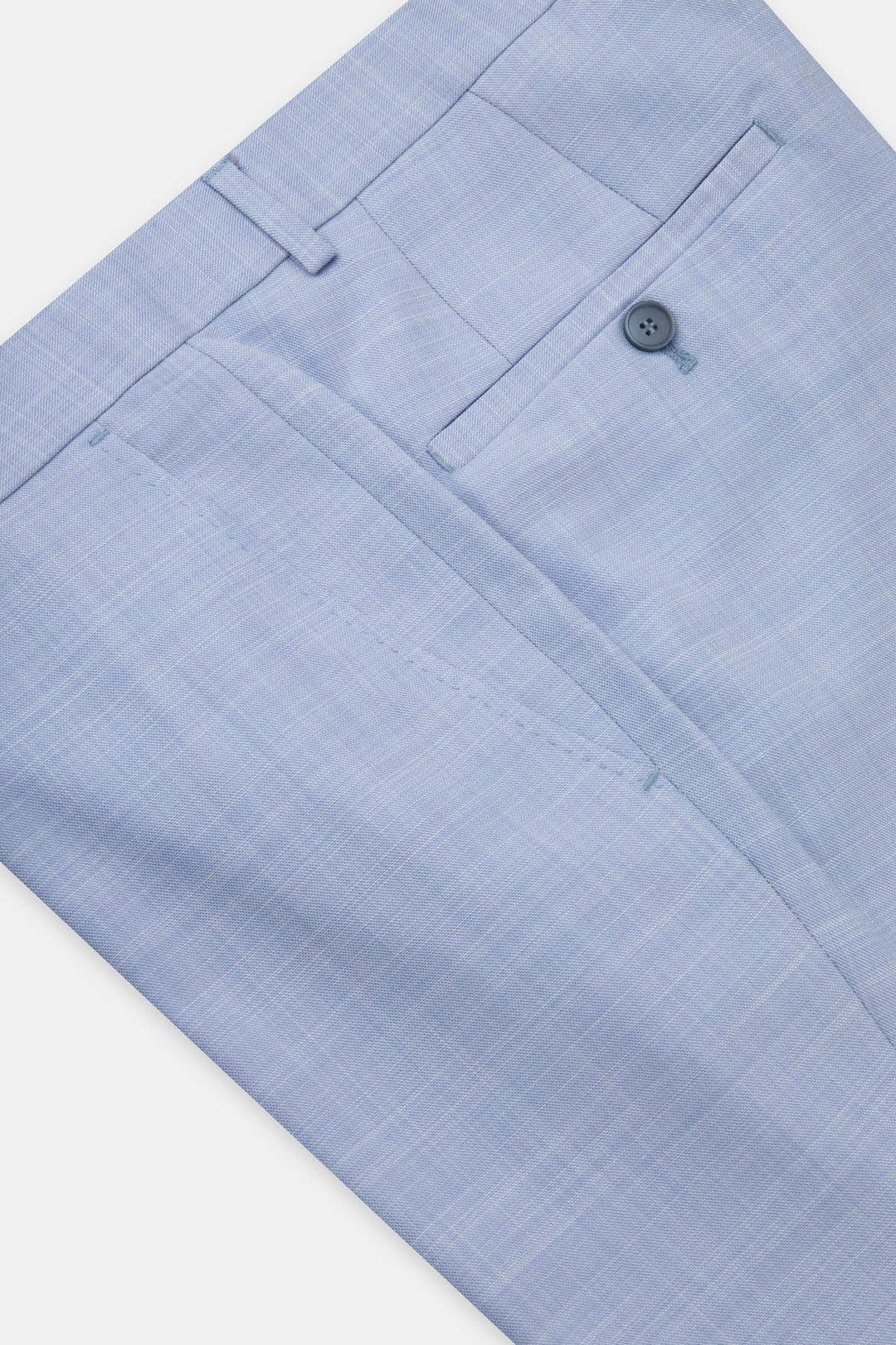 Patterned Light Blue Chino Classic pant - 4