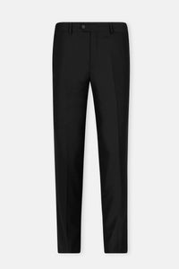Pleated front Black Chino  Bamboo Classic pant - 1