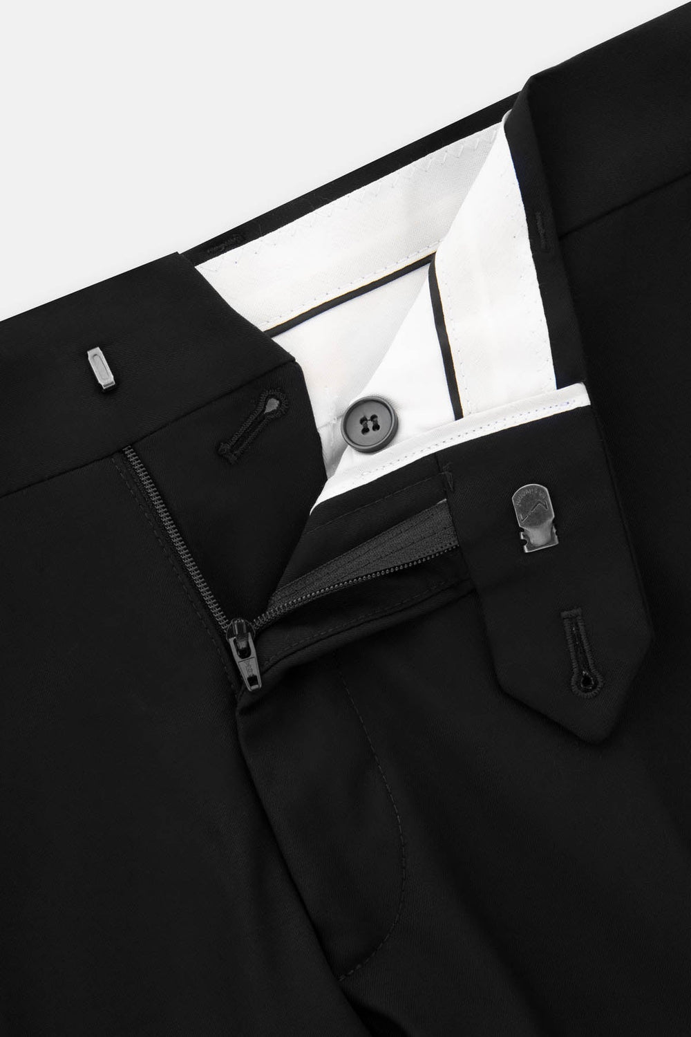 Pleated front Black Chino  Bamboo Classic pant - 2