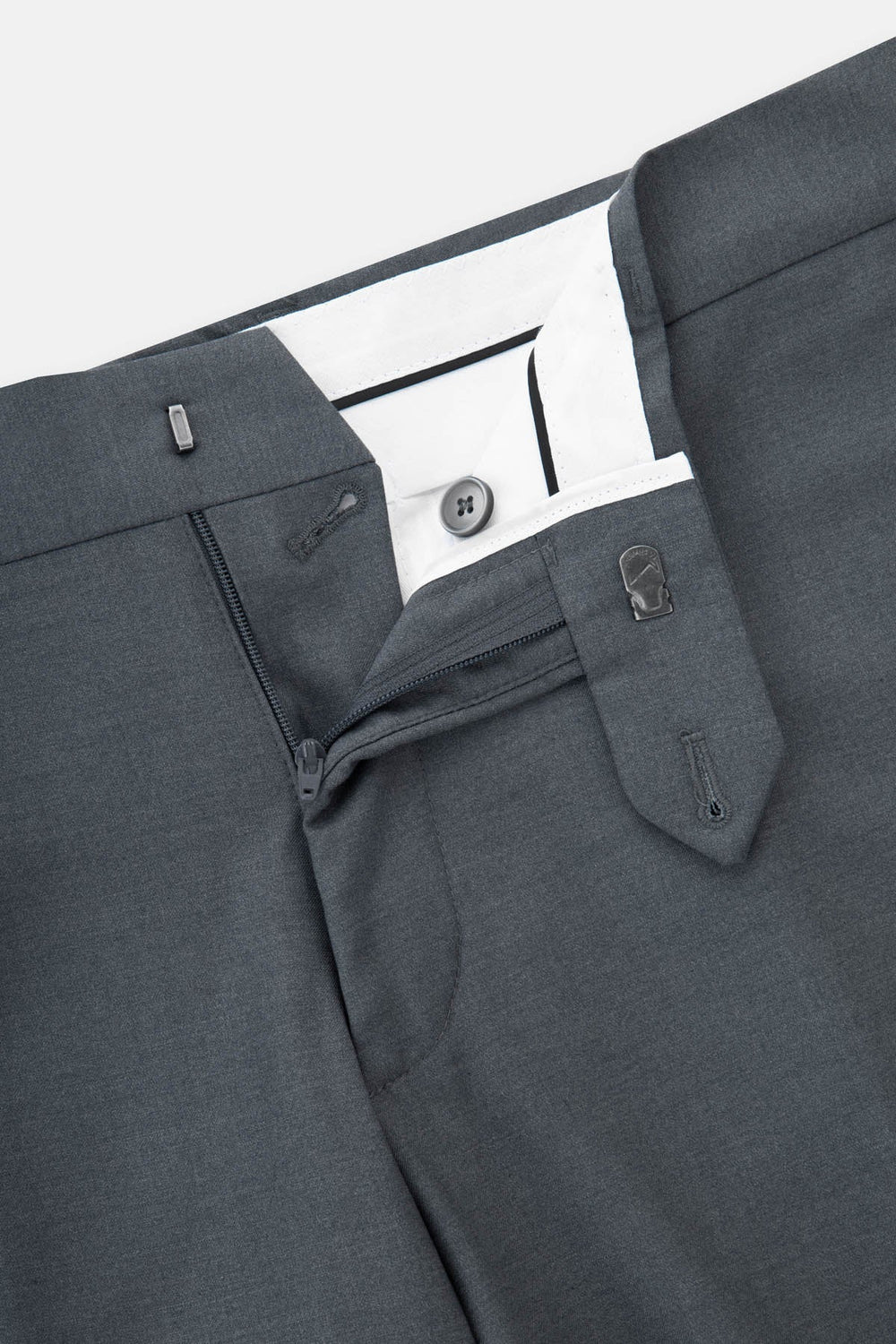 Pleated front Gray Chino Bamboo Classic pant - 2