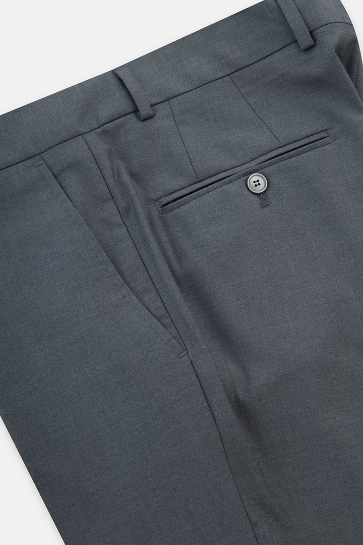 Pleated front Gray Chino Bamboo Classic pant - 3