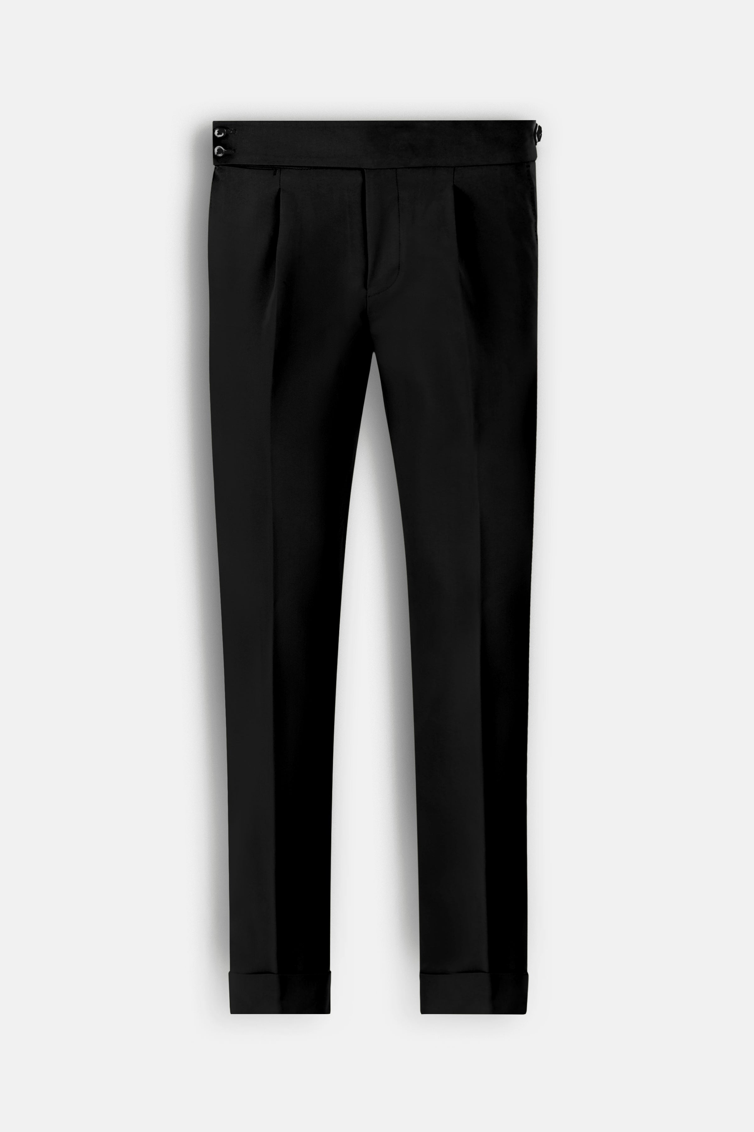 Black Italian Tailored Classic Pants