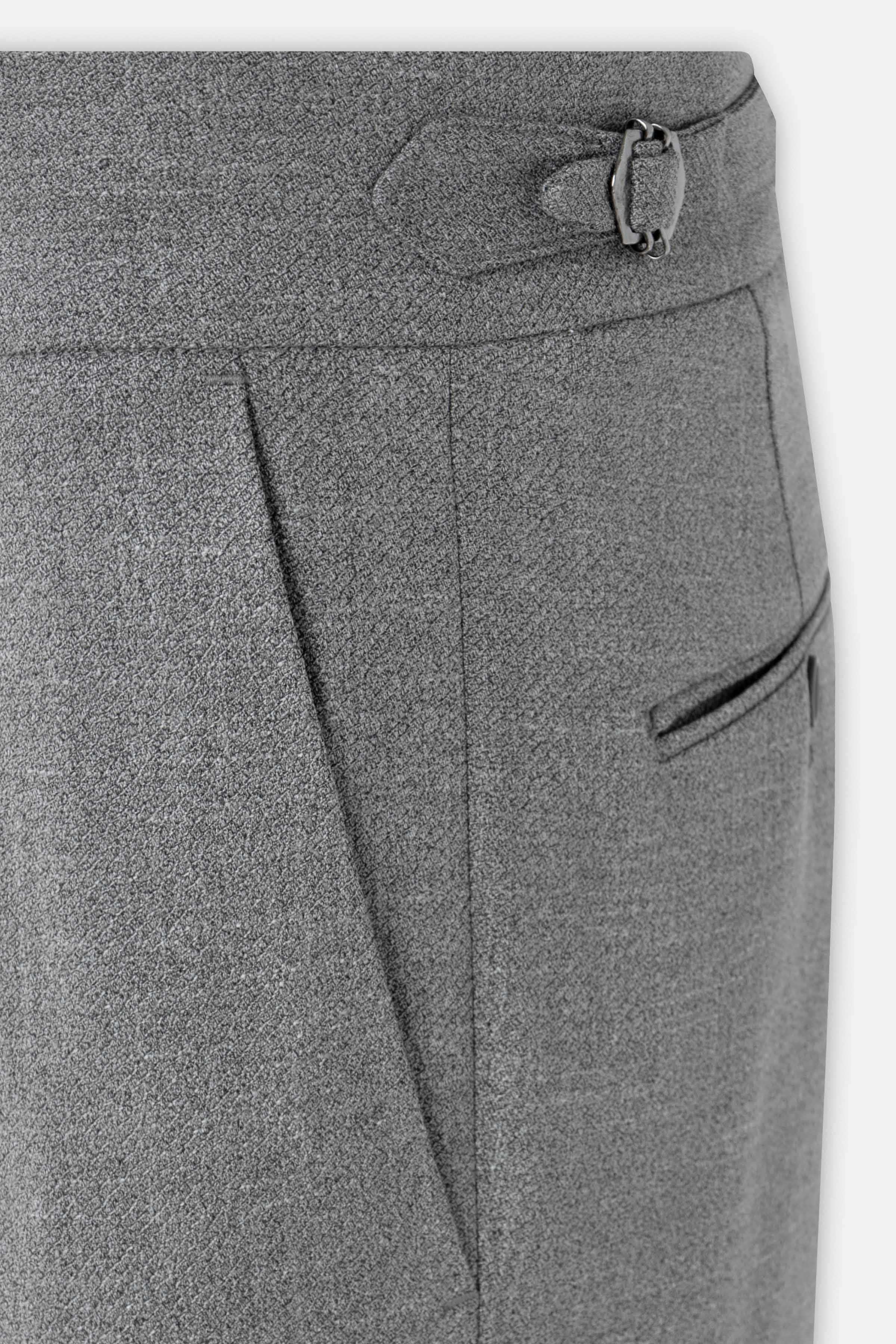 Light Gray Italian Tailored Classic Pants