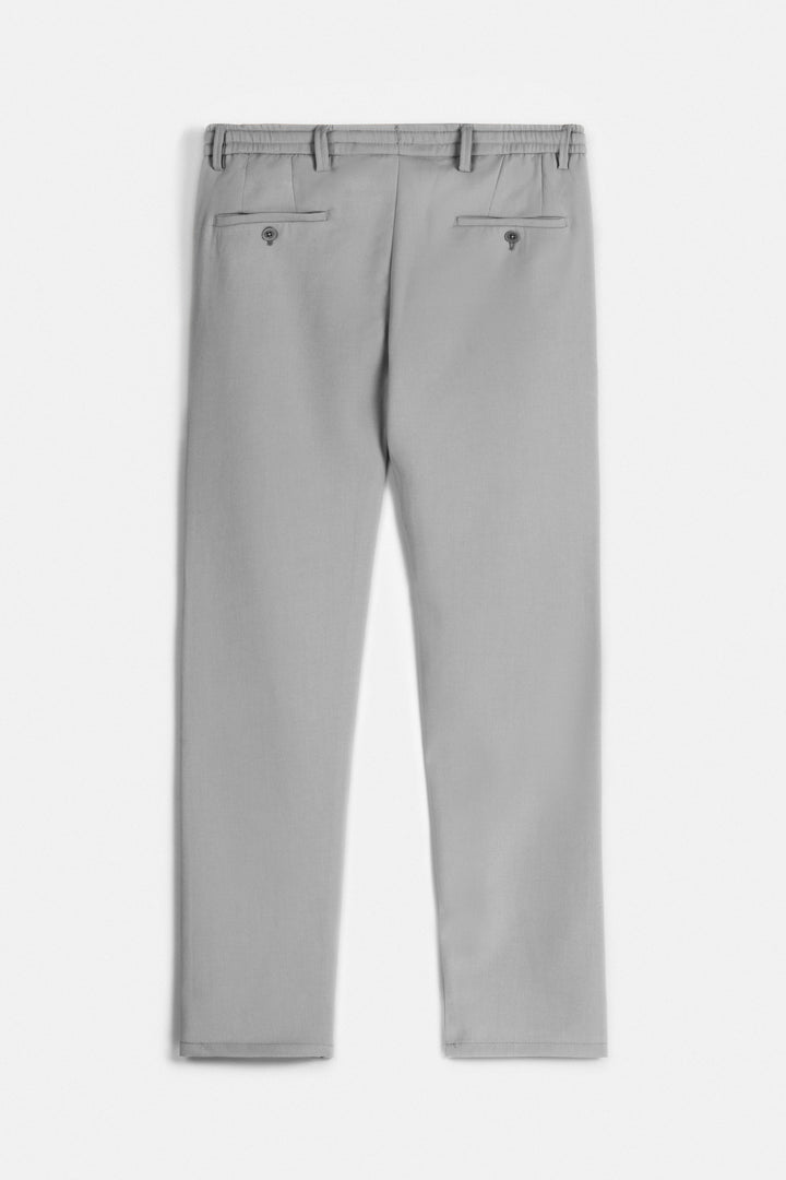 Laced-Up Gray smart casual pants