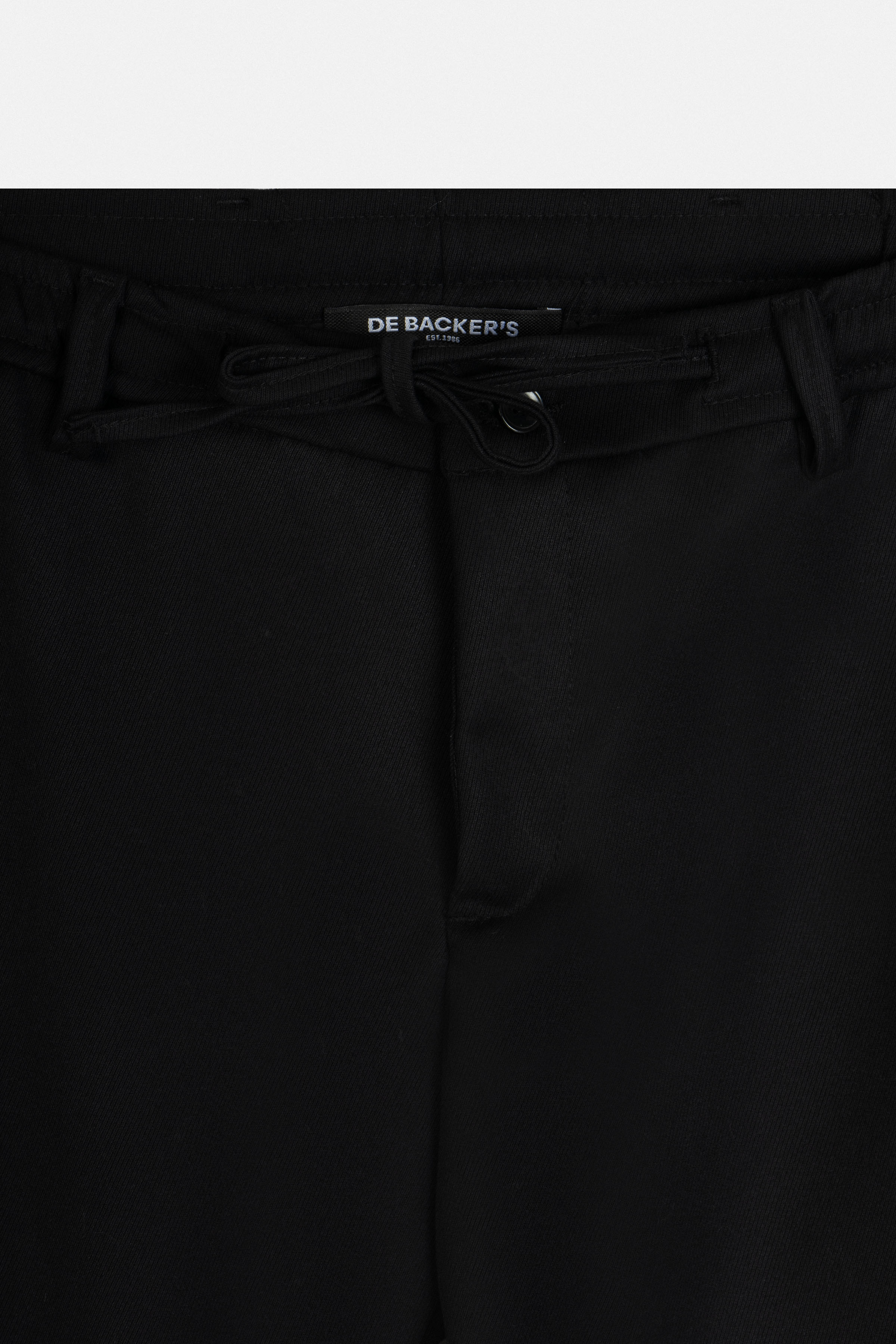 Laced-Up Black smart casual pants