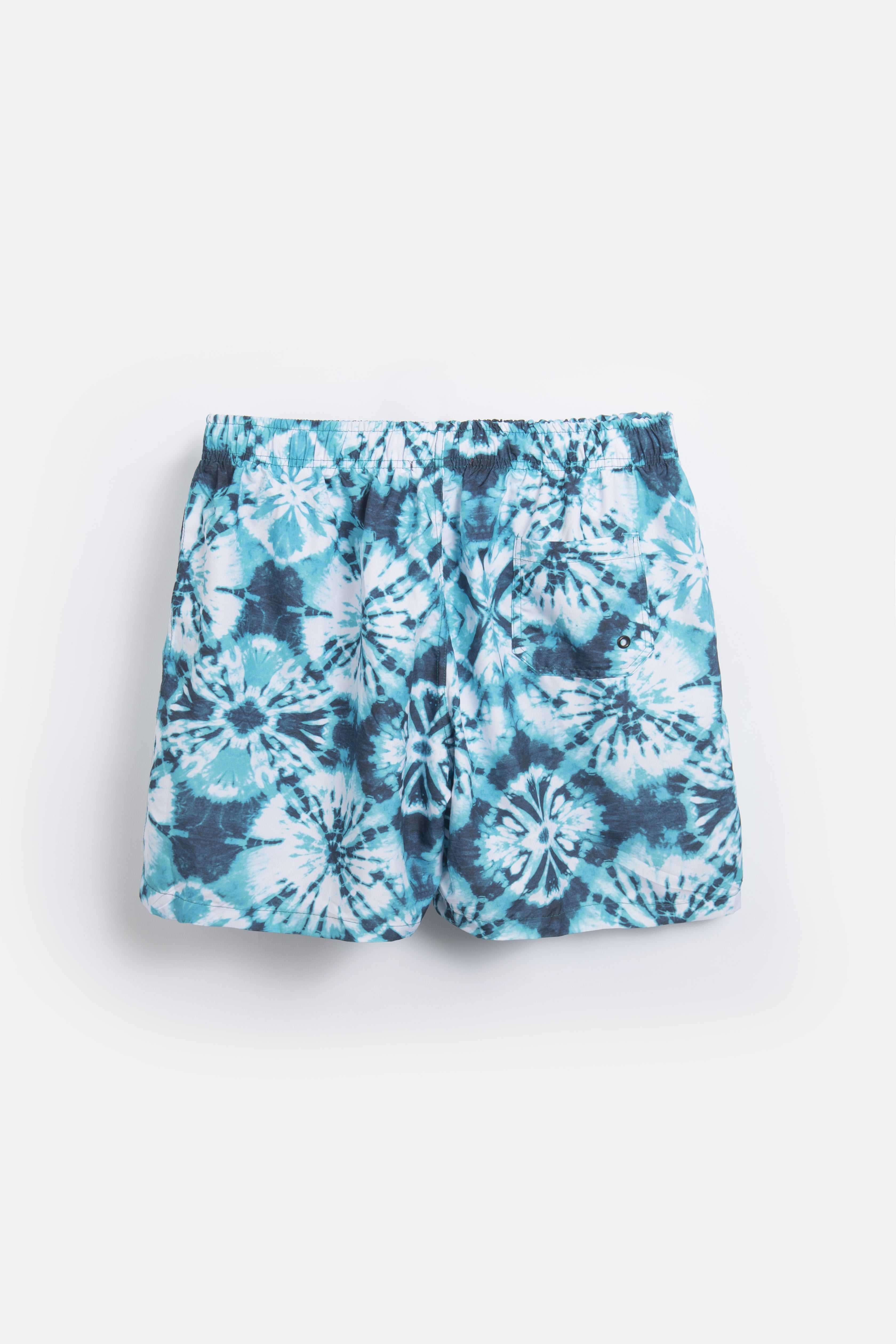 Printed Sky Blue & Navy Swimwear