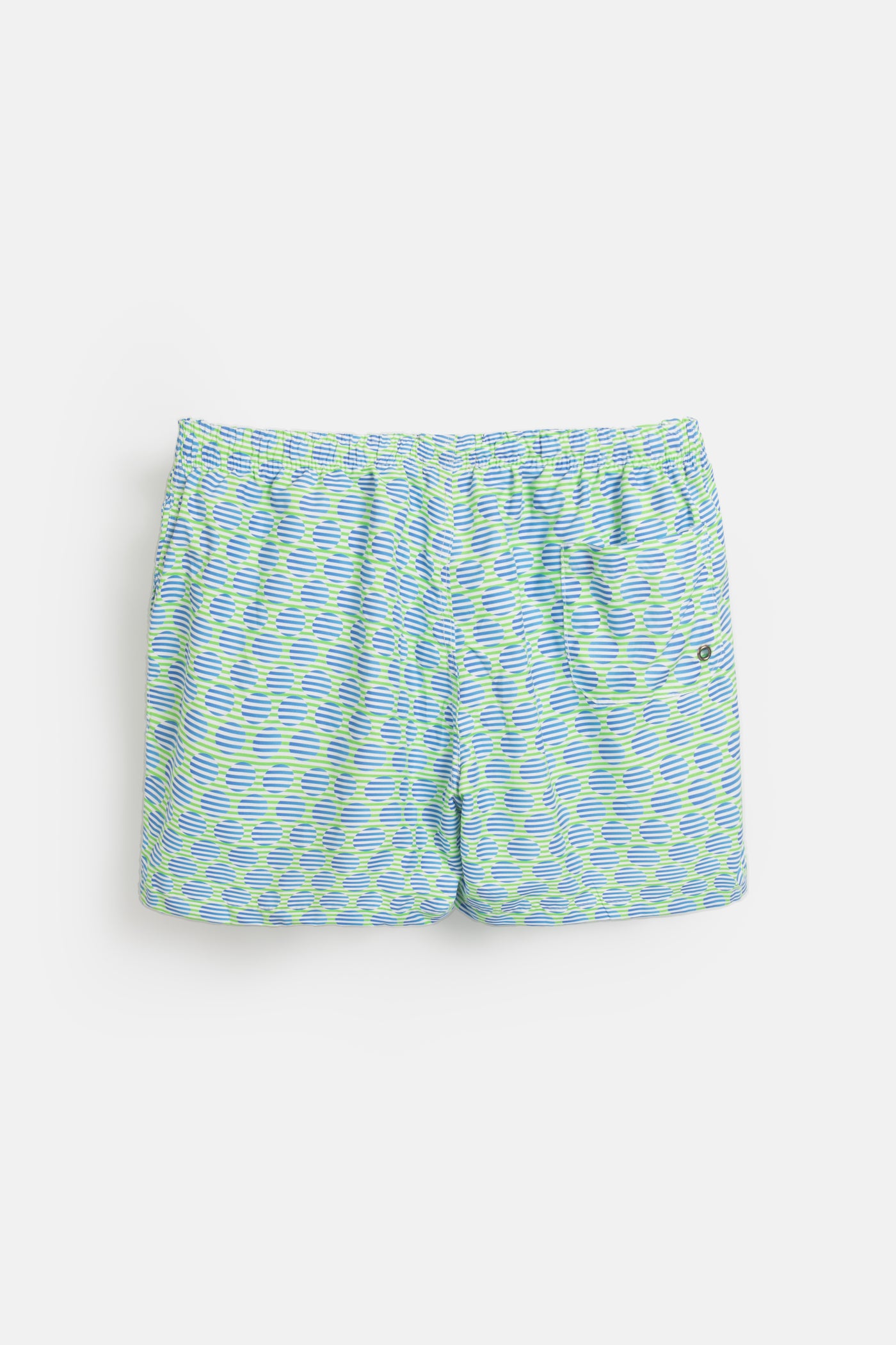 Printed Light Green & Blue Swimwear