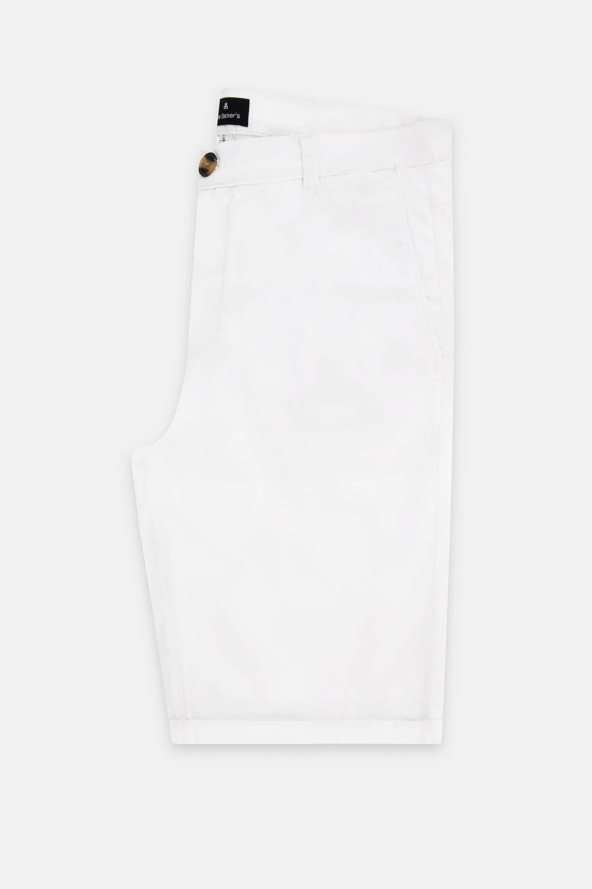 White Gabardine Short