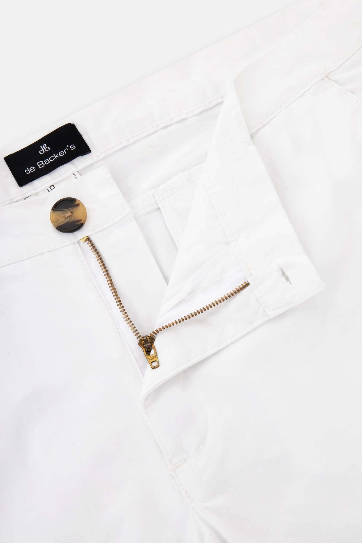 White Gabardine Short