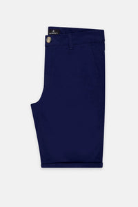 Navy Gabardine Short
