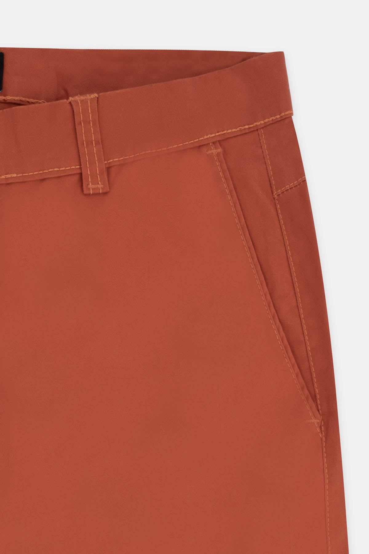 Orange Gabardine Short