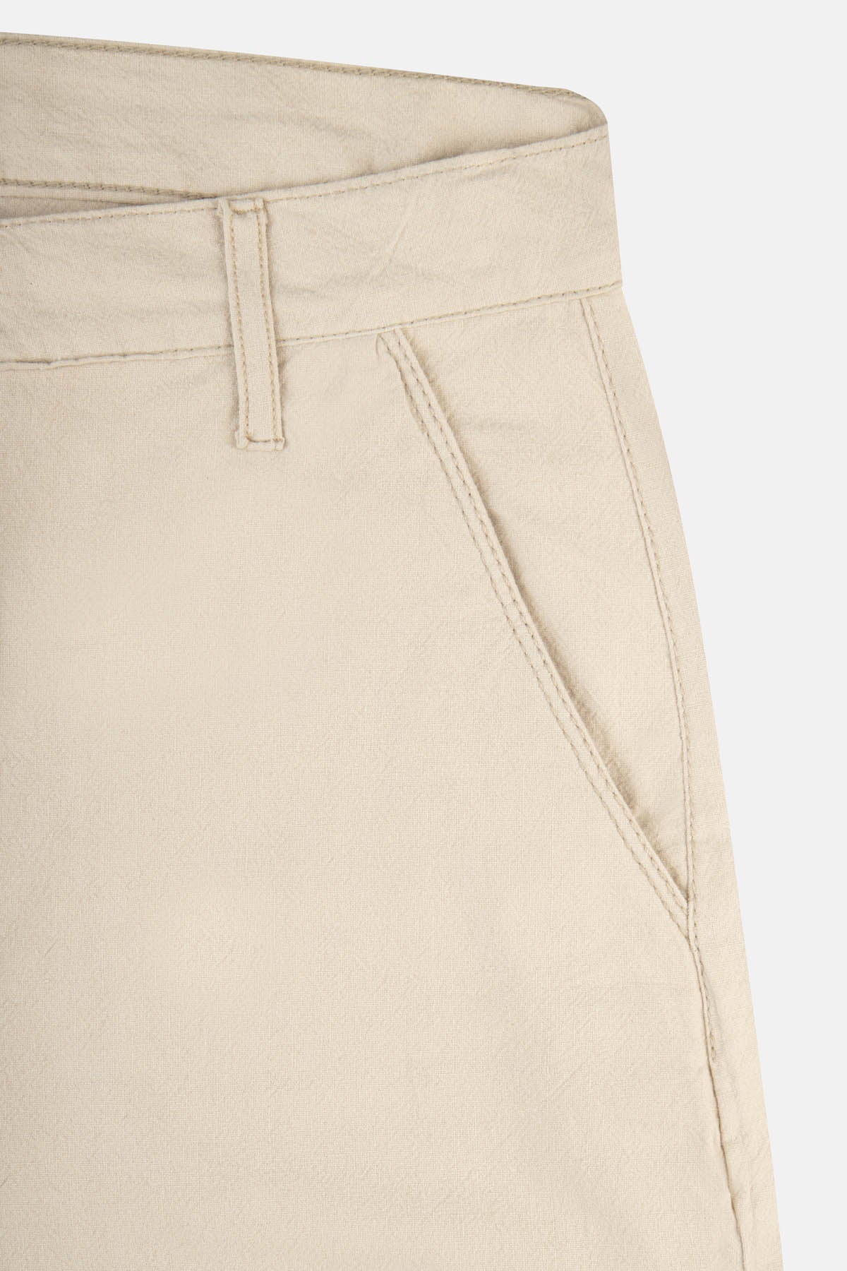 Beige Gabardine Short