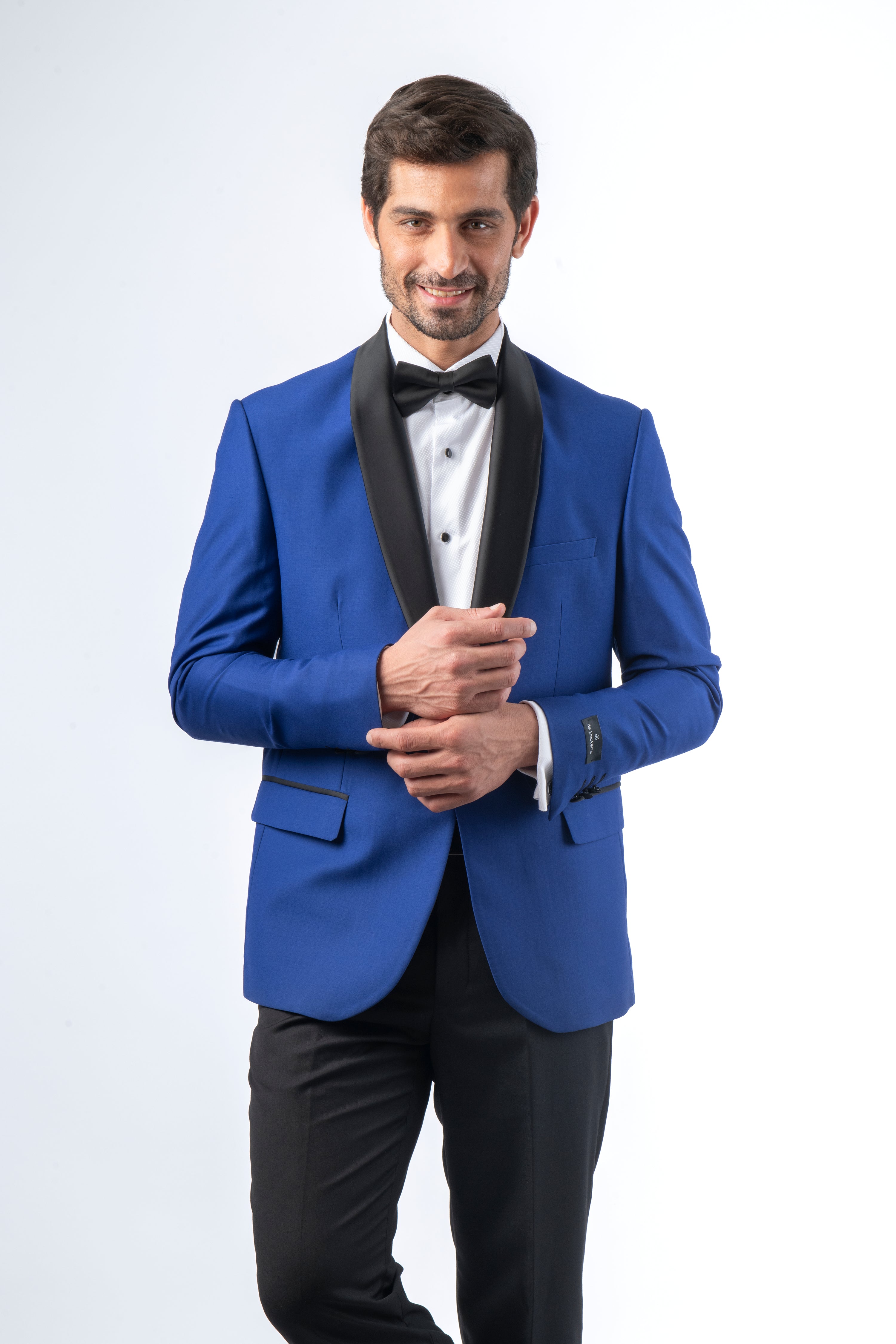 Solid Super Slim Shawl Lapel Midnight Blue Twill Tuxedo