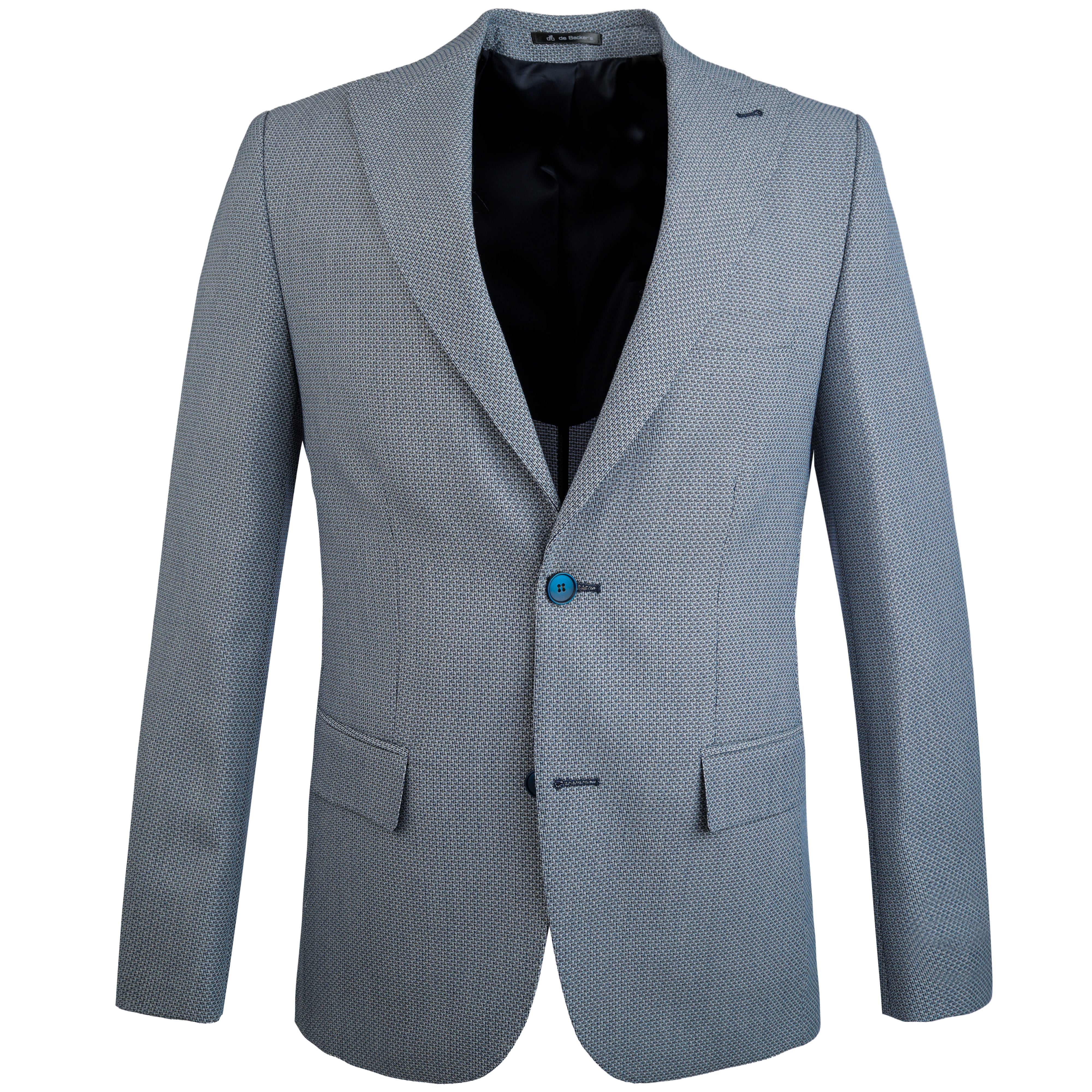 Jacquard Gray Casual Blazer