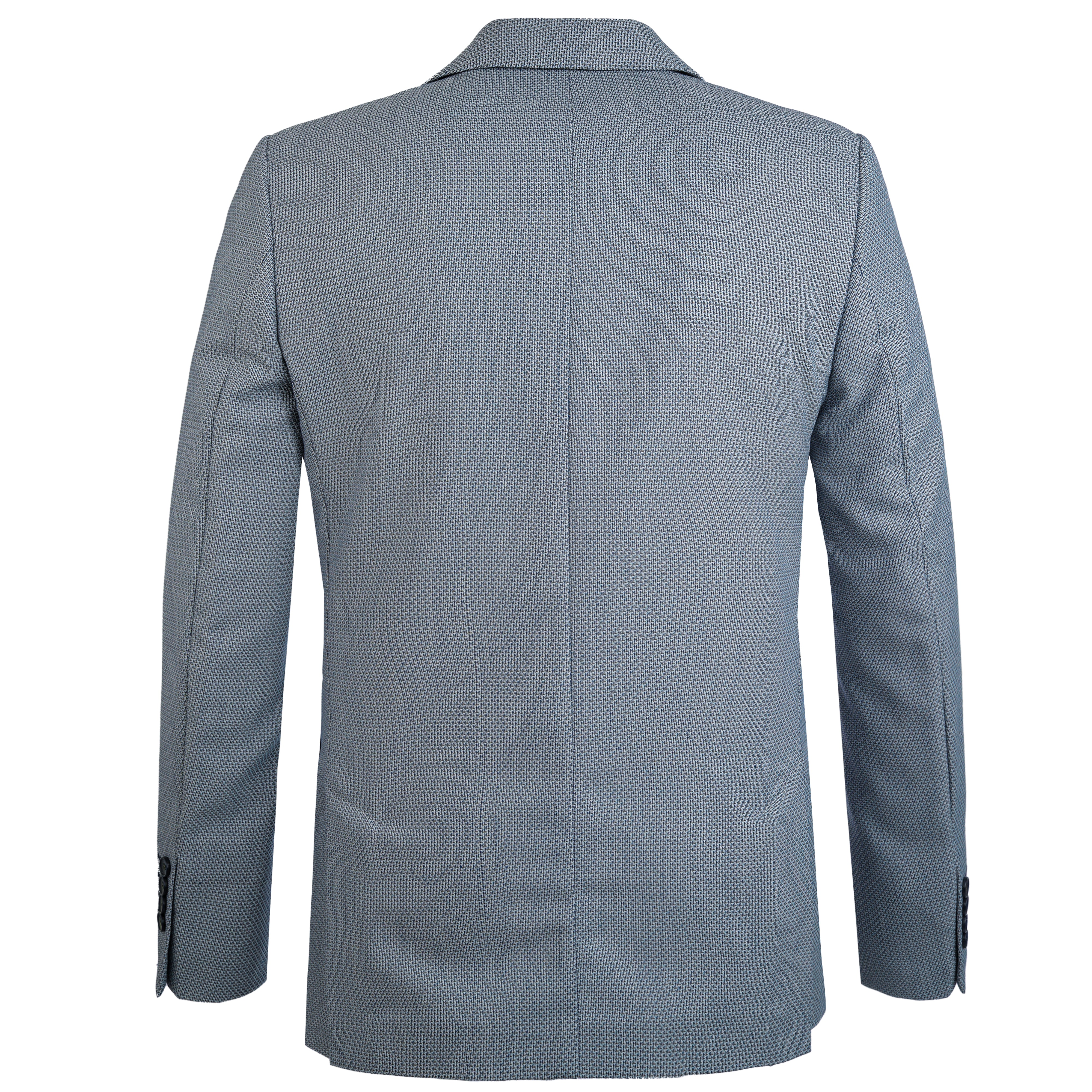 Jacquard Gray Casual Blazer