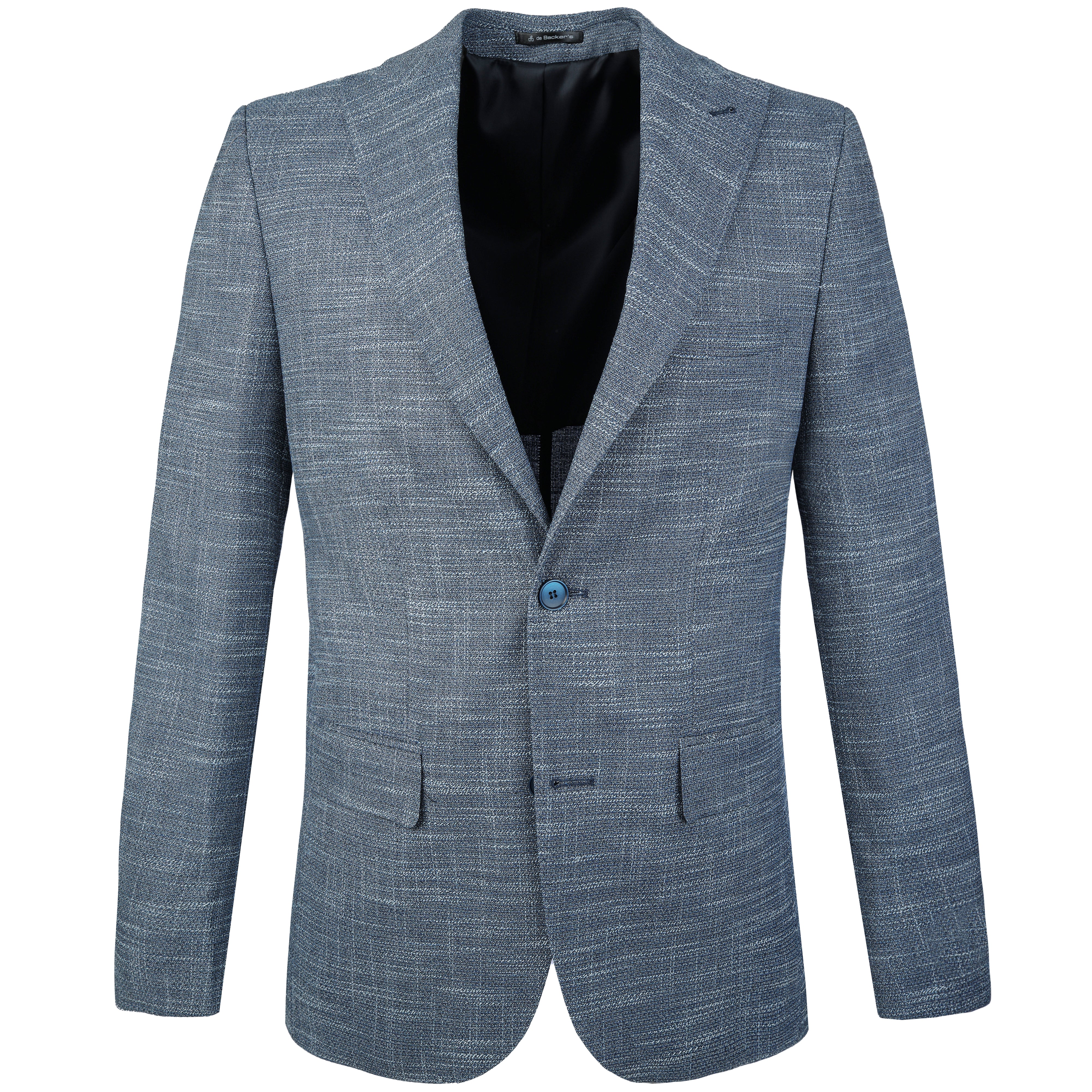 Woven Linen Powder Blue Blazer