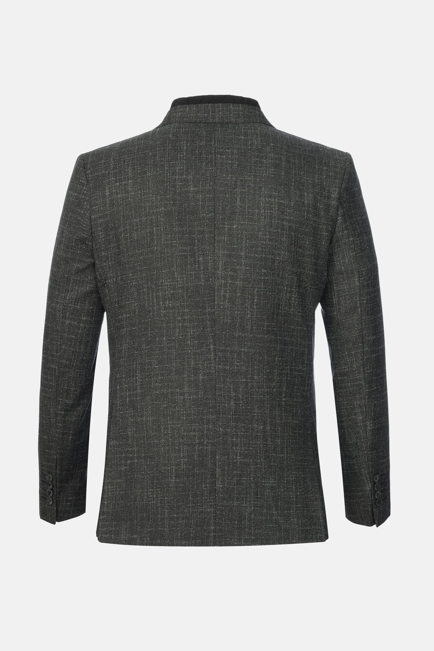 Woven Jaquard  Black & White Blazer with removable padded piece