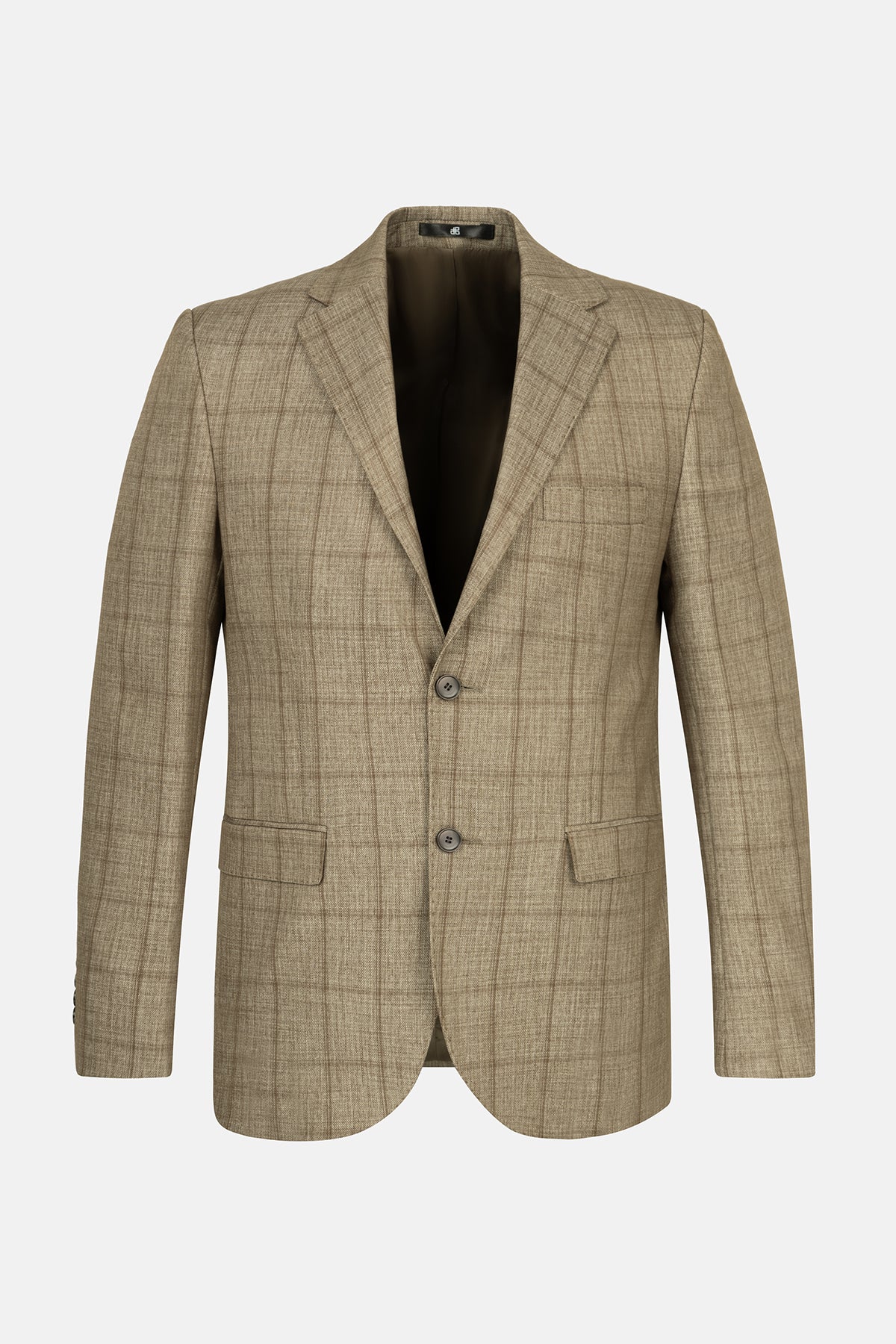 Checked Camel Blazer