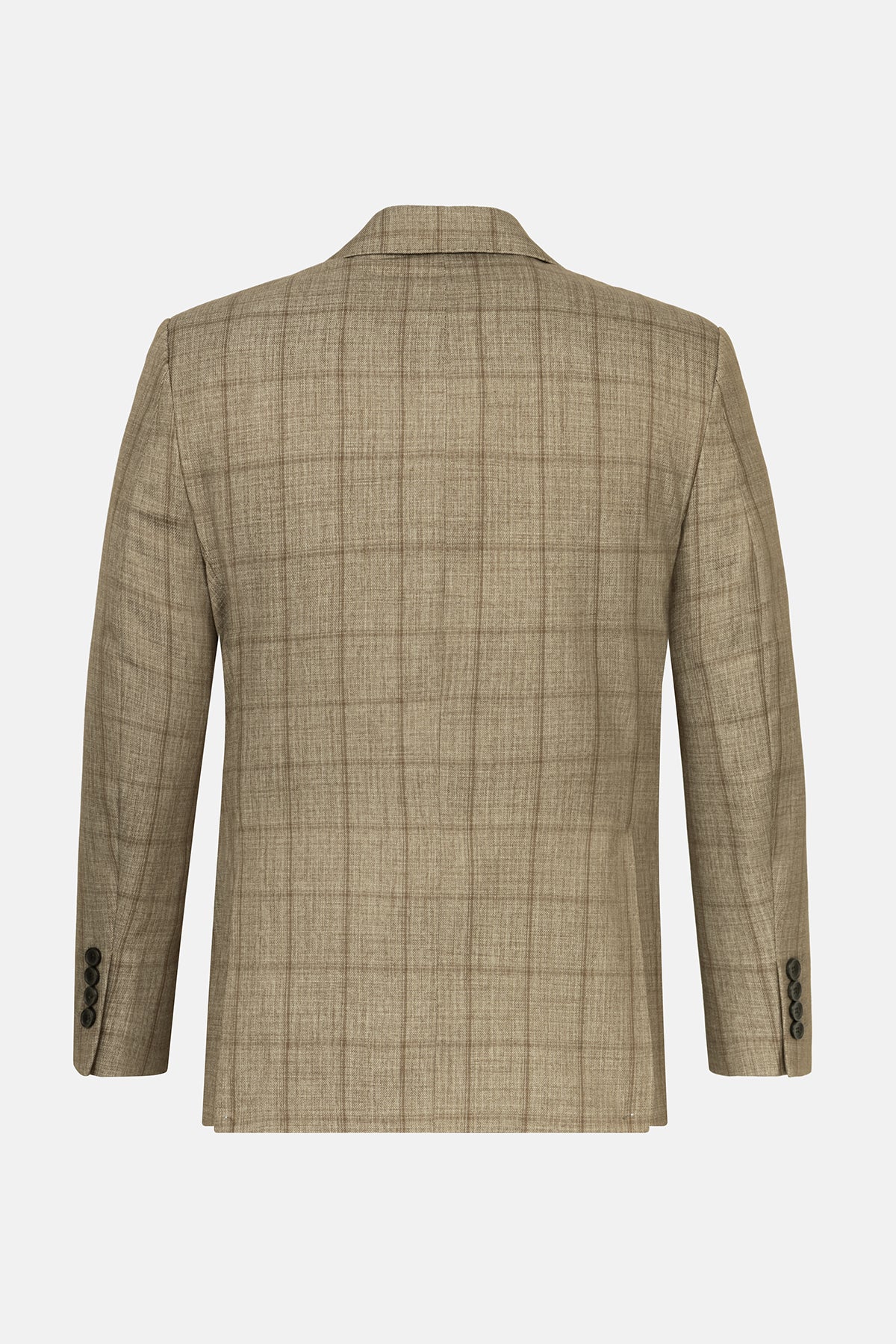 Checked Camel Blazer