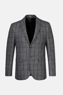 Checked Black Blazer - 1