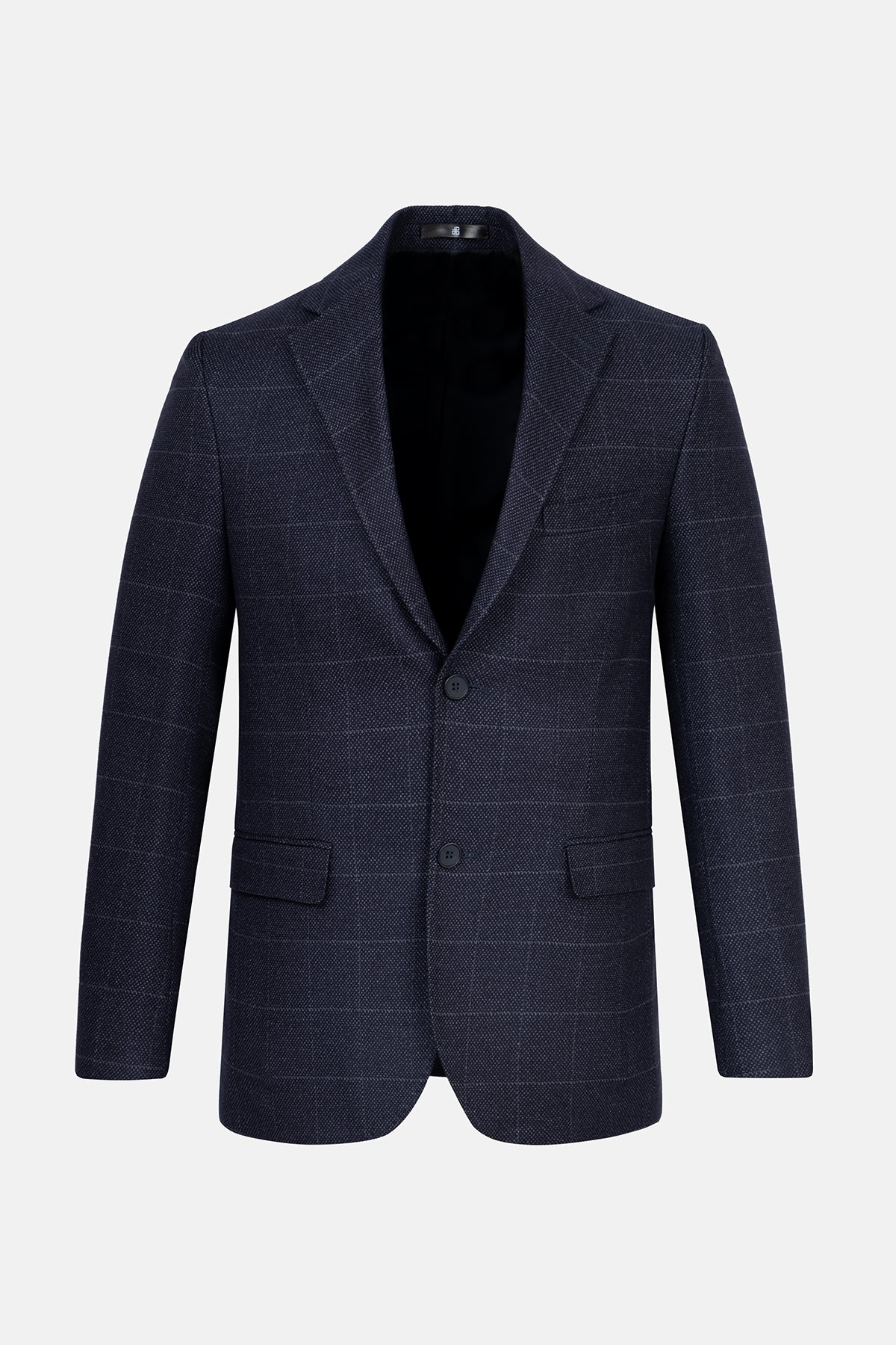 Twill Patterned Navy Blazer