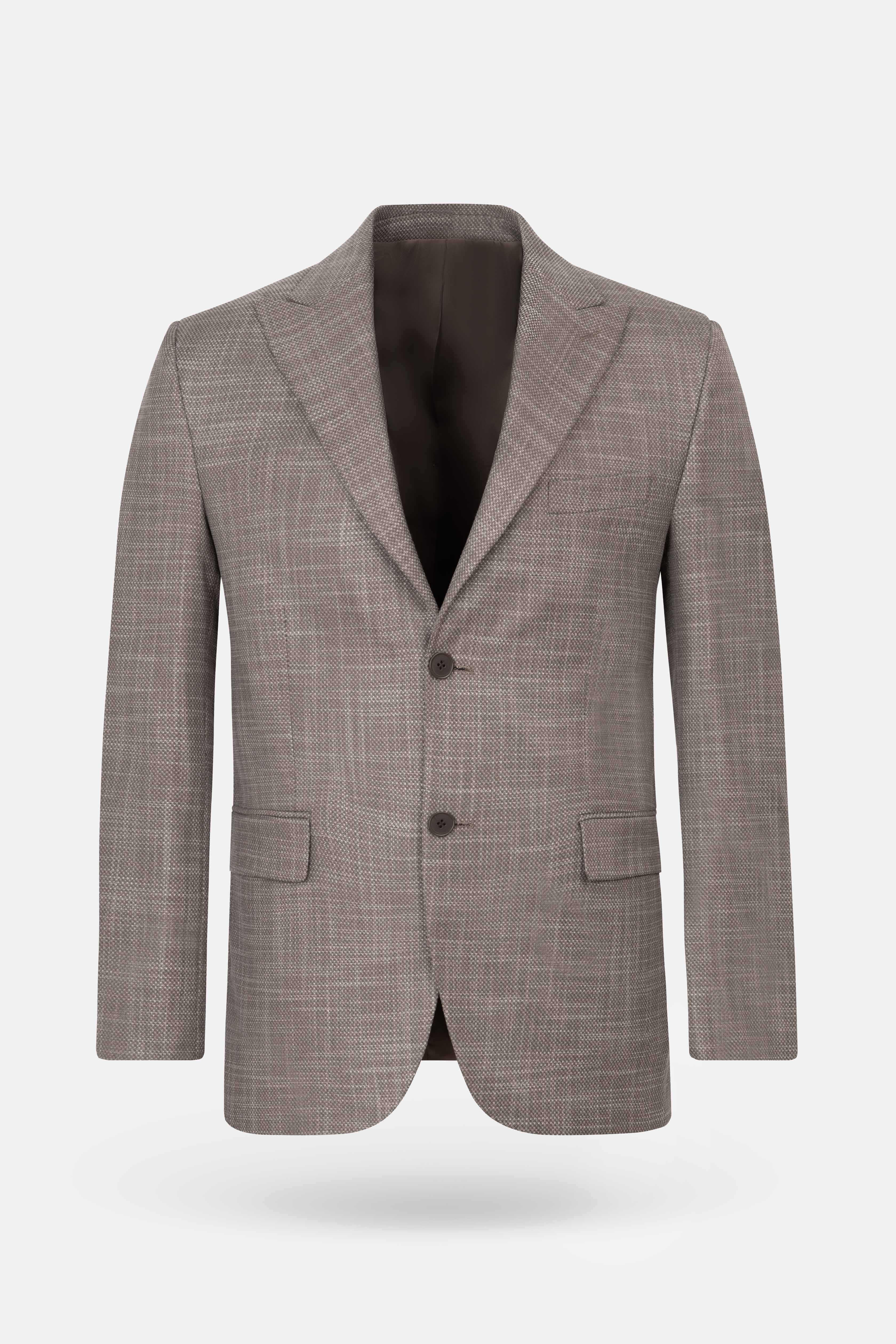 Jacquard Camel Blazer