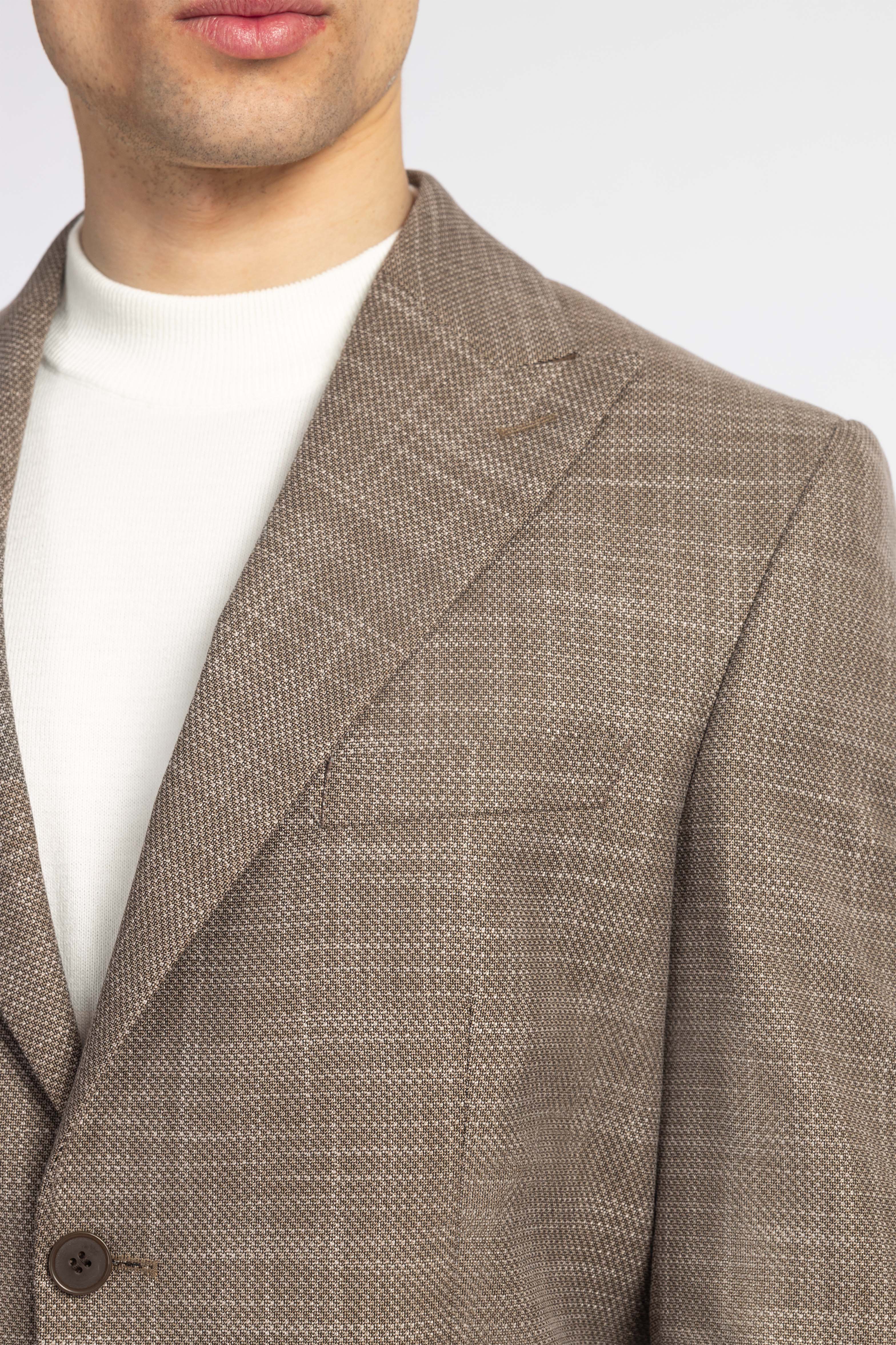 Jacquard Camel Blazer