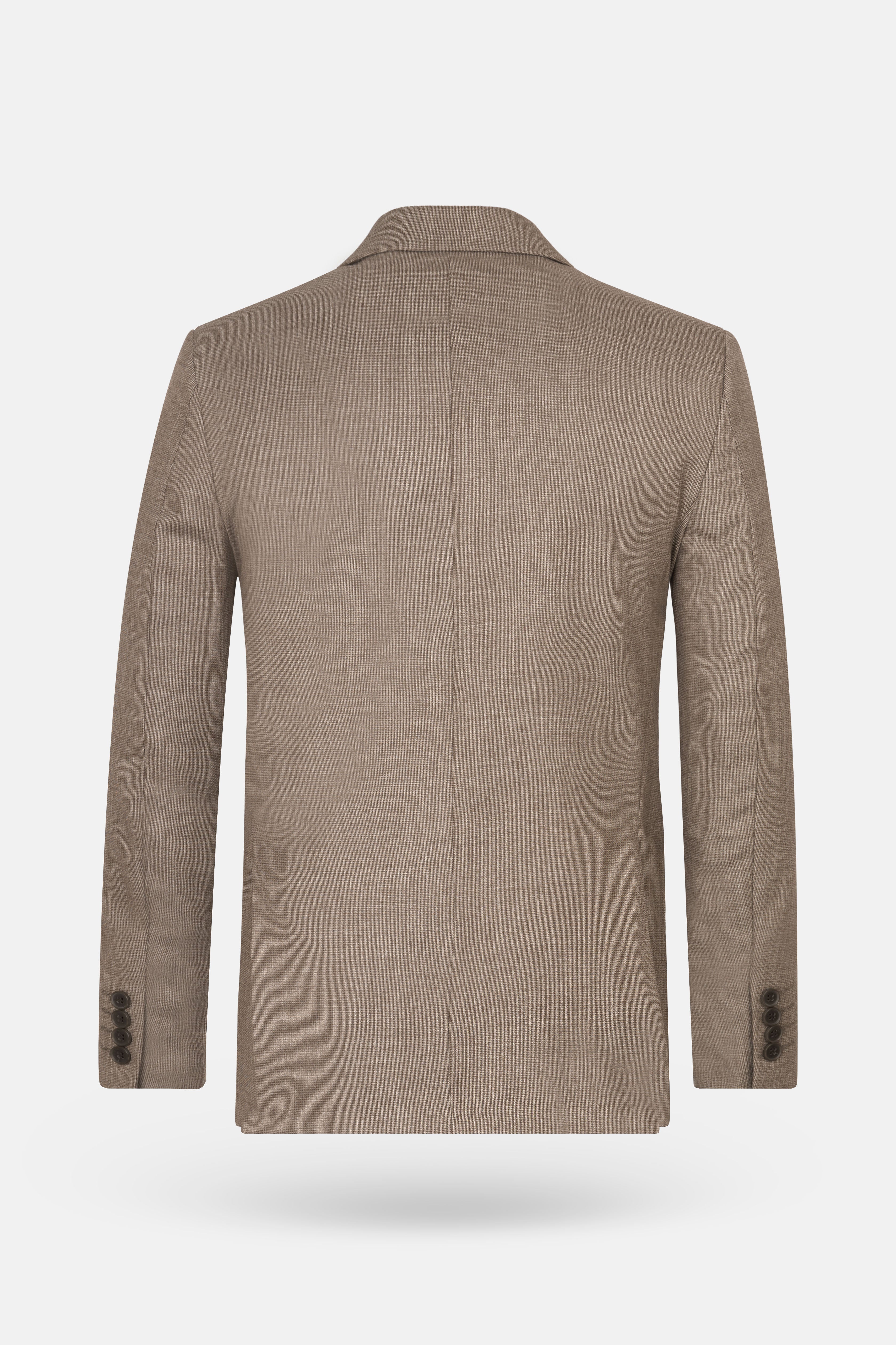 Jacquard Light Brown Blazer