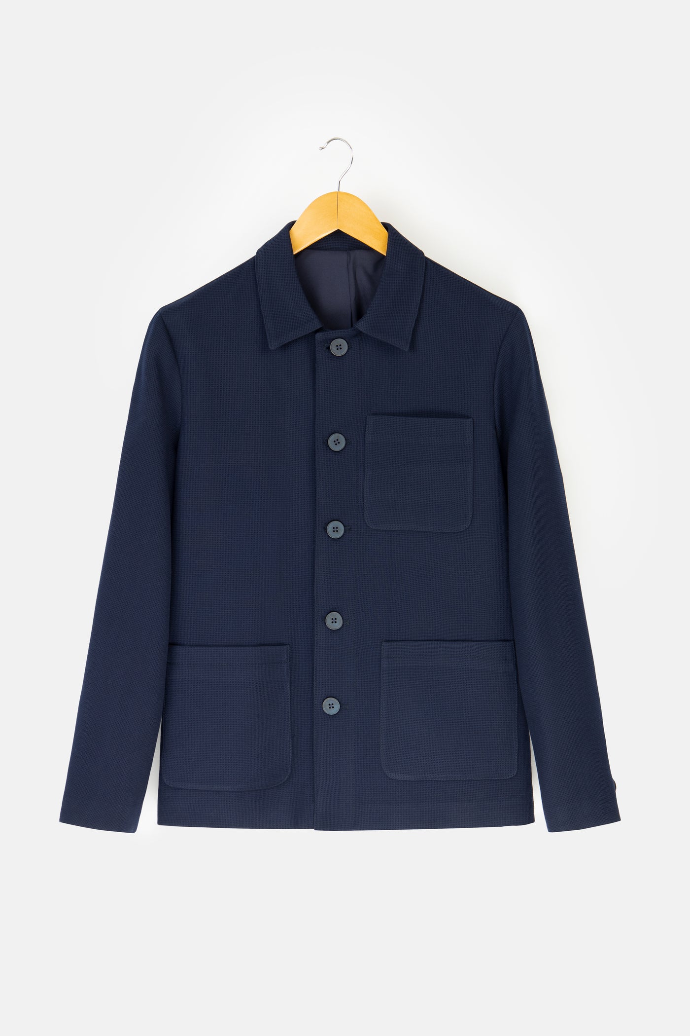 Jacquard Navy Shacket