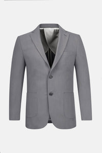 Tweed Gray Blazer - 1
